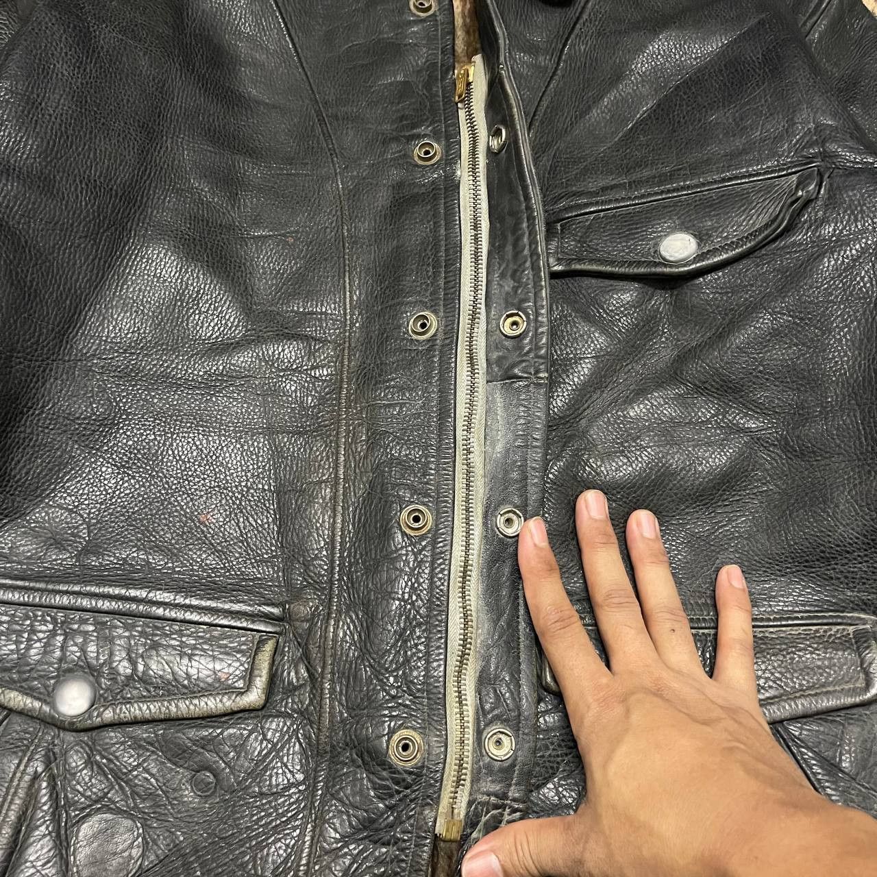 Japanese Brand Vintage King City Leather Jacket Size US M / EU 48-50 / 2 - 11 Thumbnail