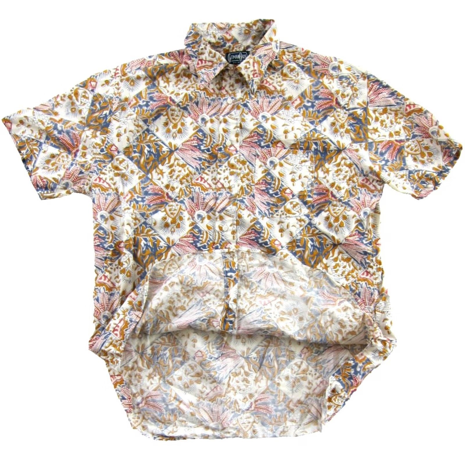 Vintage Gitman Bros. 40th Anniversary Cotton Blue Pink Short Sleeve Button Down Shirt XL Mens Vintage Floral Pattern Shirt Size US XL / EU 56 / 4 - 5 Thumbnail