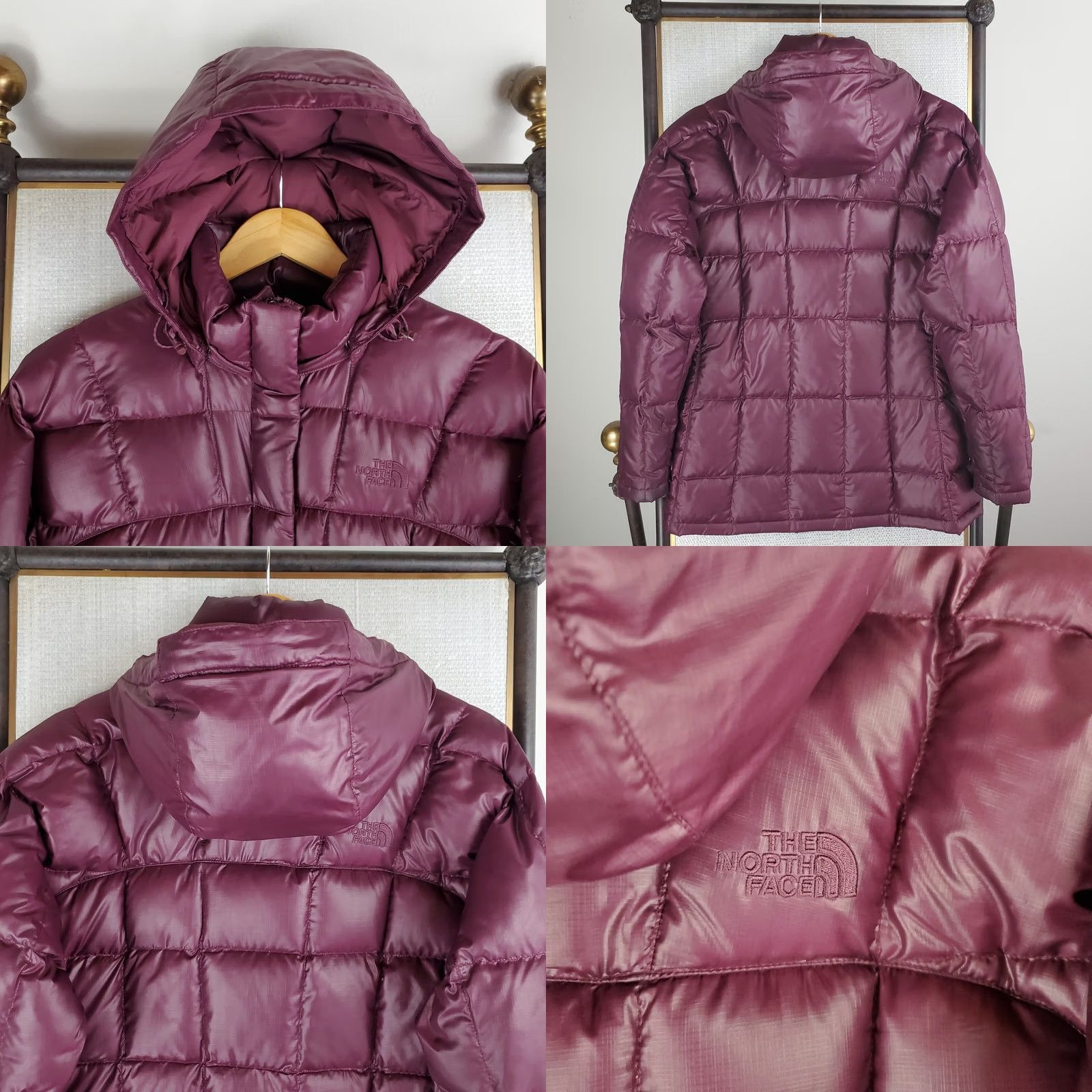The North Face VINTAGE The North Face Jacket Womens S Purple VTG Size Goose Down Hooded Coat Size S / US 4 / IT 40 - 8 Thumbnail