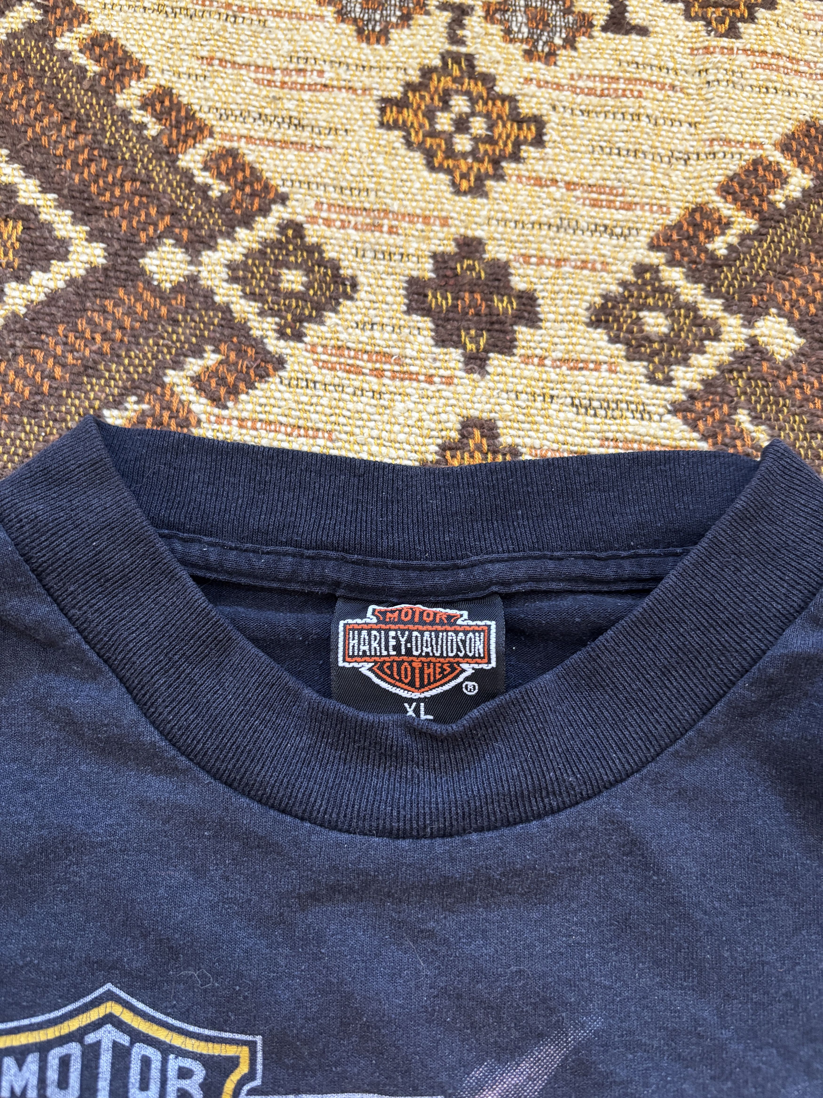 Harley Davidson 1992 Harley Davidson 3D Emblem Panther SingleStitch T-Shirt Size US XL / EU 56 / 4 - 2 Thumbnail