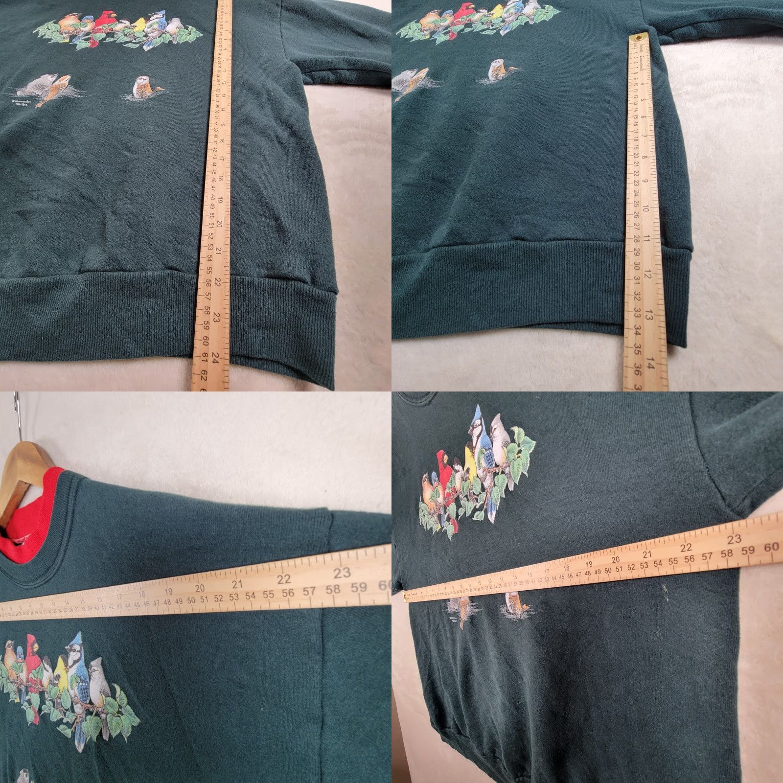 Vintage VINTAGE Morning Sun Sweatshirt Women Green Bird Long Sleeve Pullover L Size L / US 10 / IT 46 - 8 Thumbnail