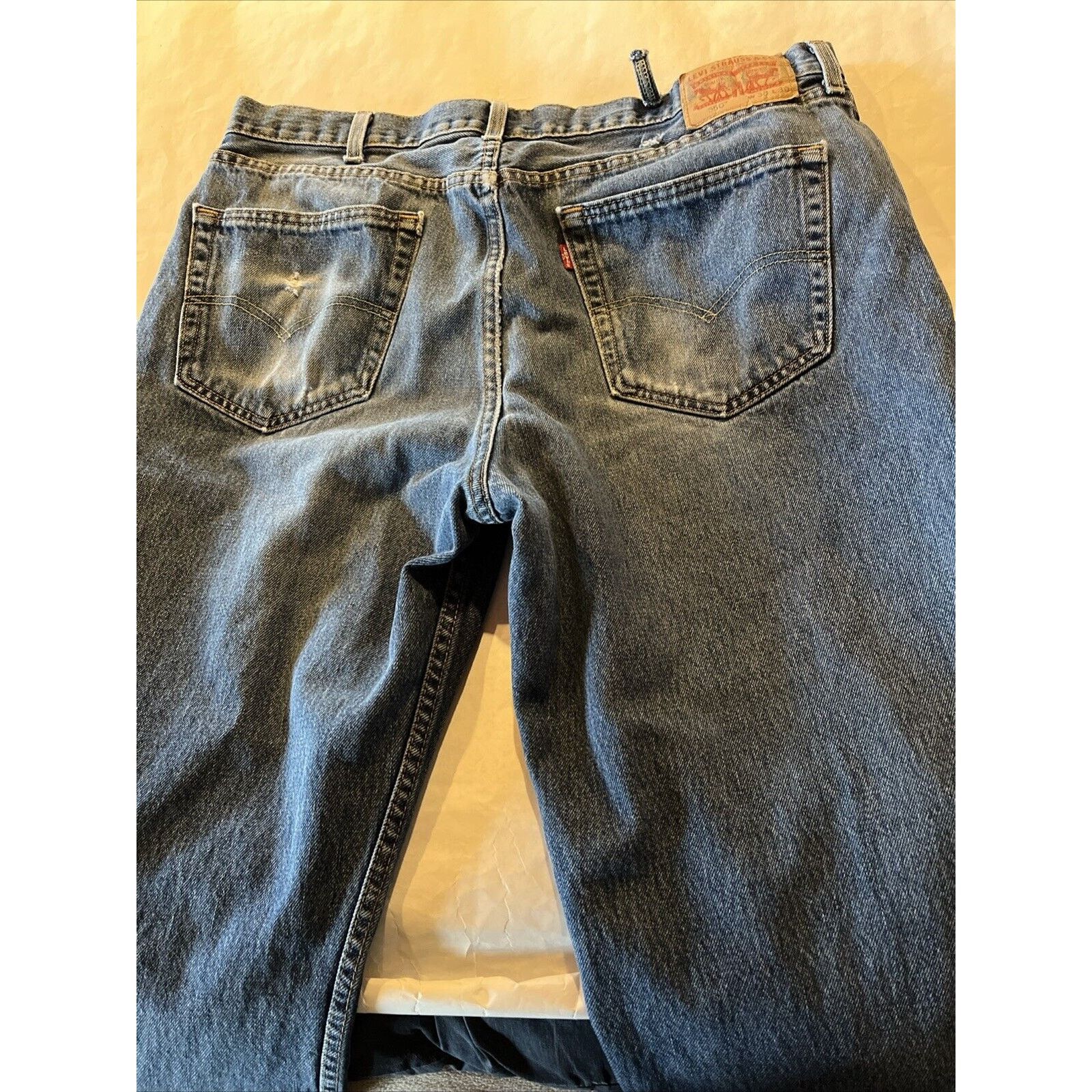 Levi's Levi’s 550 Mens 38x29 Relaxed Denim Jeans Blue Distressed Size US 38 / EU 54 - 14 Thumbnail
