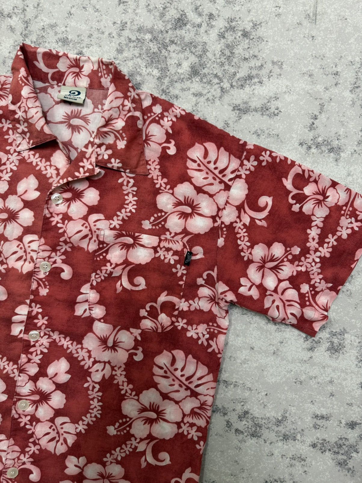 Vintage PIKO HAWAIIAN LONGBOARD WEAR MOTIVE FLORAL BUTTON UP SHIRT Size US M / EU 48-50 / 2 - 4 Thumbnail
