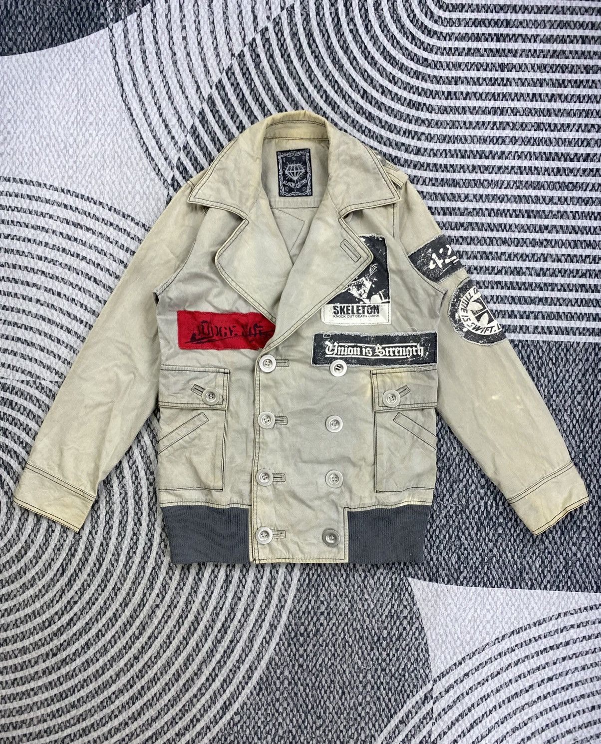 Vintage Algonquins Double Collar Punk Jacket
