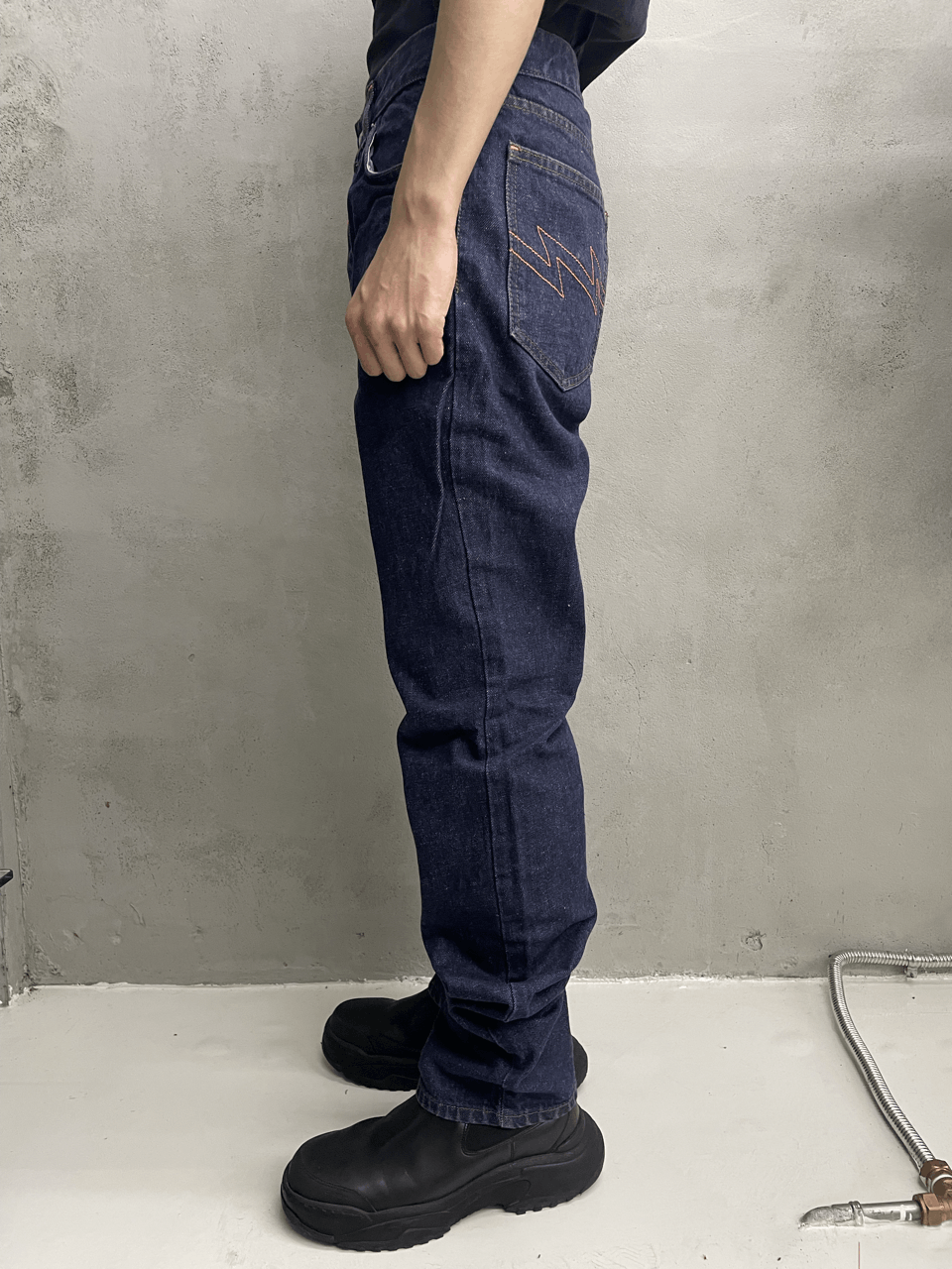 W&LT × Walter Van Beirendonck LIGHTENING DENIM PANTS Size US 32 / EU 48 - 2 Thumbnail