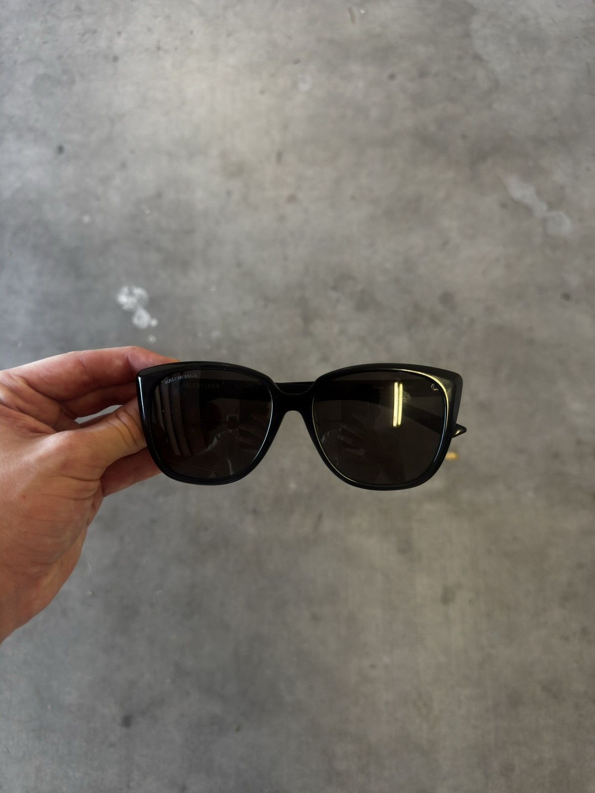 Balenciaga Balenciaga Paris D-frame Black Sunglasses Size ONE SIZE - 1 Thumbnail