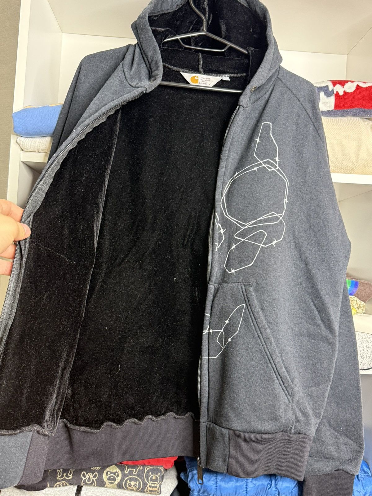 Carhartt Wip Rare Vtg Carhartt WIP Akroz Fantomass Special Car-lux hoodie Size US M / EU 48-50 / 2 - 5 Thumbnail