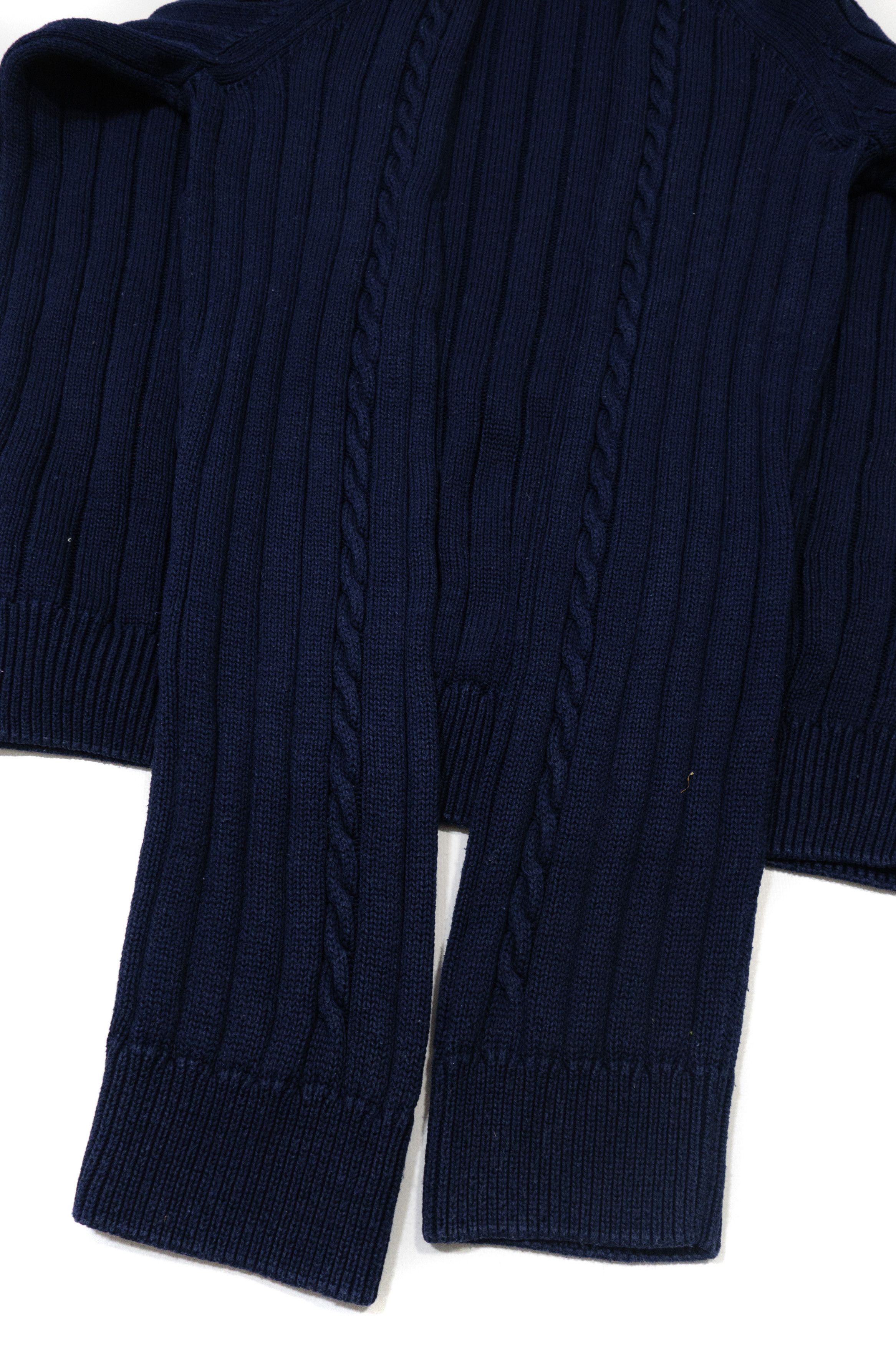 A.P.C. Cable Knit Crewneck Cotton Sweater Size US XL / EU 56 / 4 - 7 Thumbnail