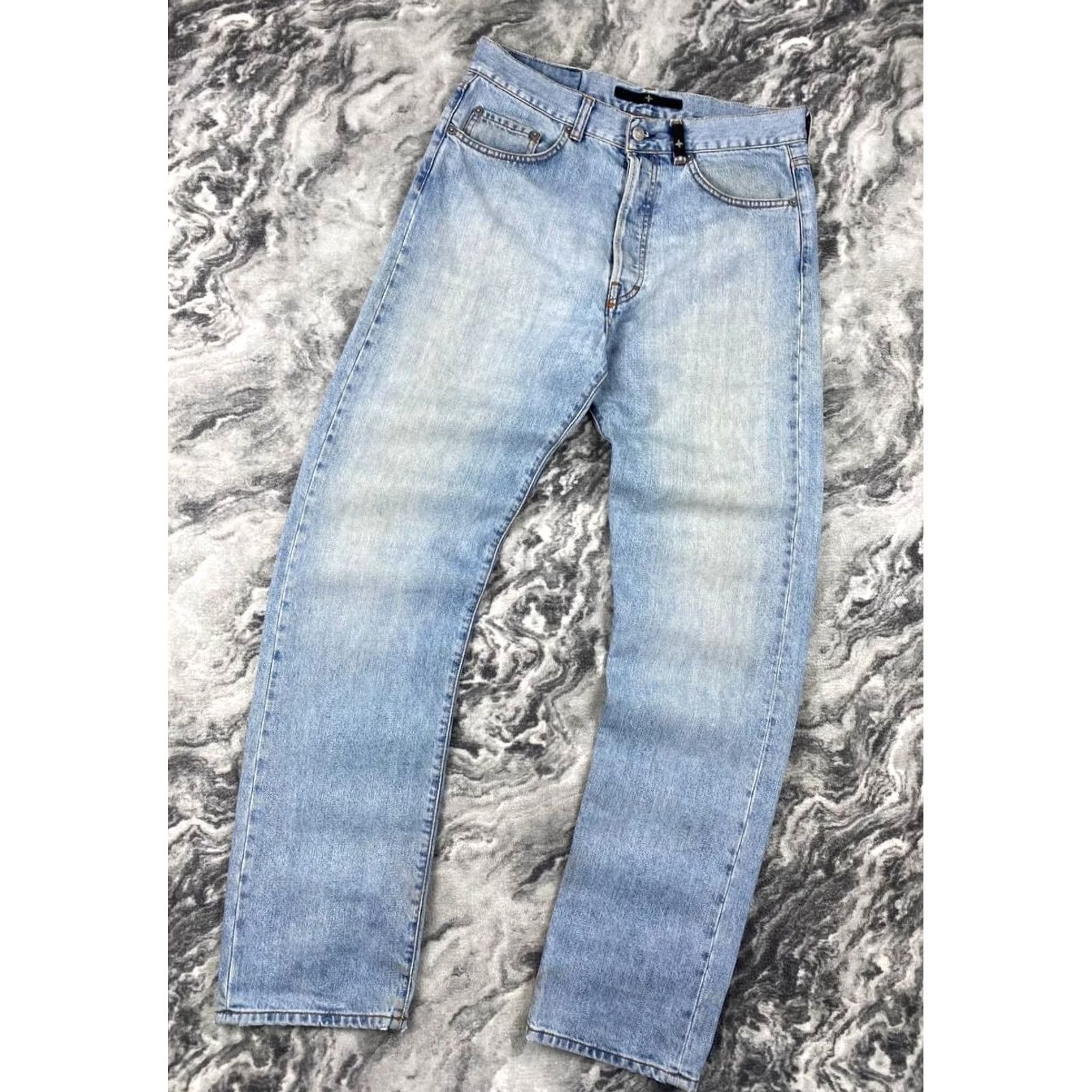 Stone Island VINTAGE Stone Island Denim Jeans 90s Men Size 33 Blue Stone Island Jeans Denim 5-Pocket Men Size US 33 - 2 Thumbnail