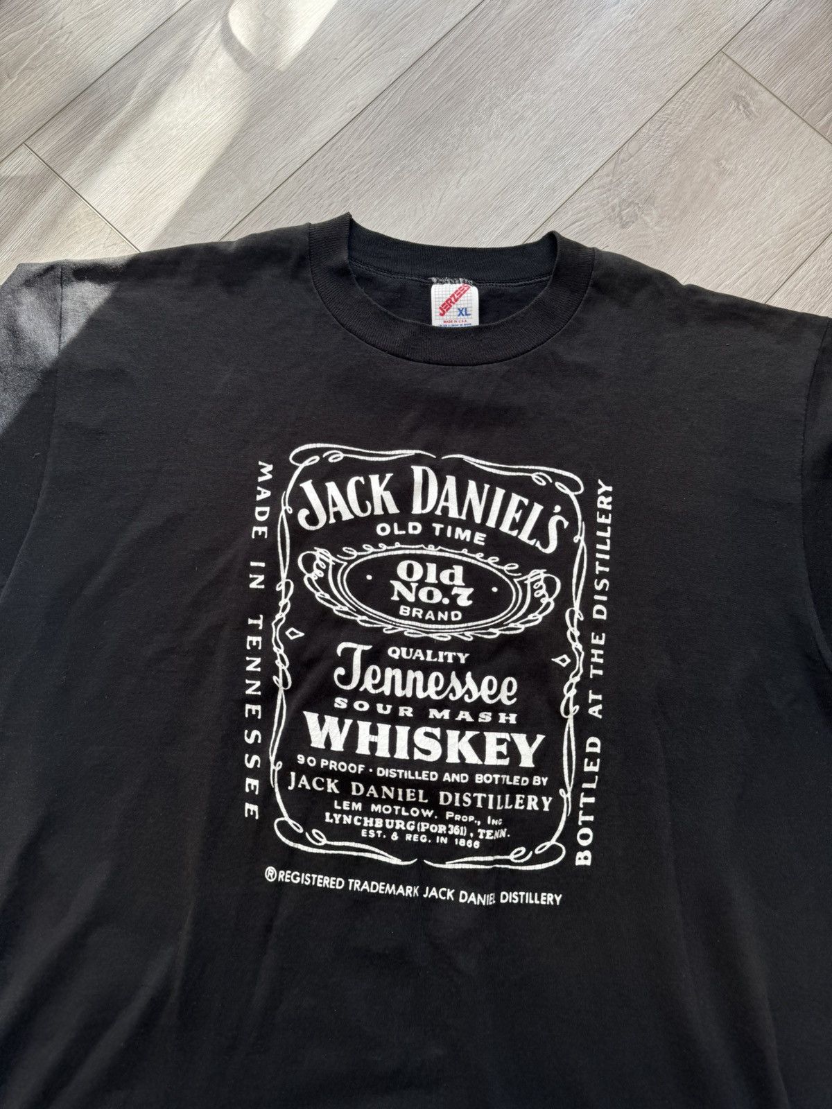 Vintage Jack Daniels Tennessee Whiskey vintage big logo tee shirt Size US XL / EU 56 / 4 - 2 Thumbnail
