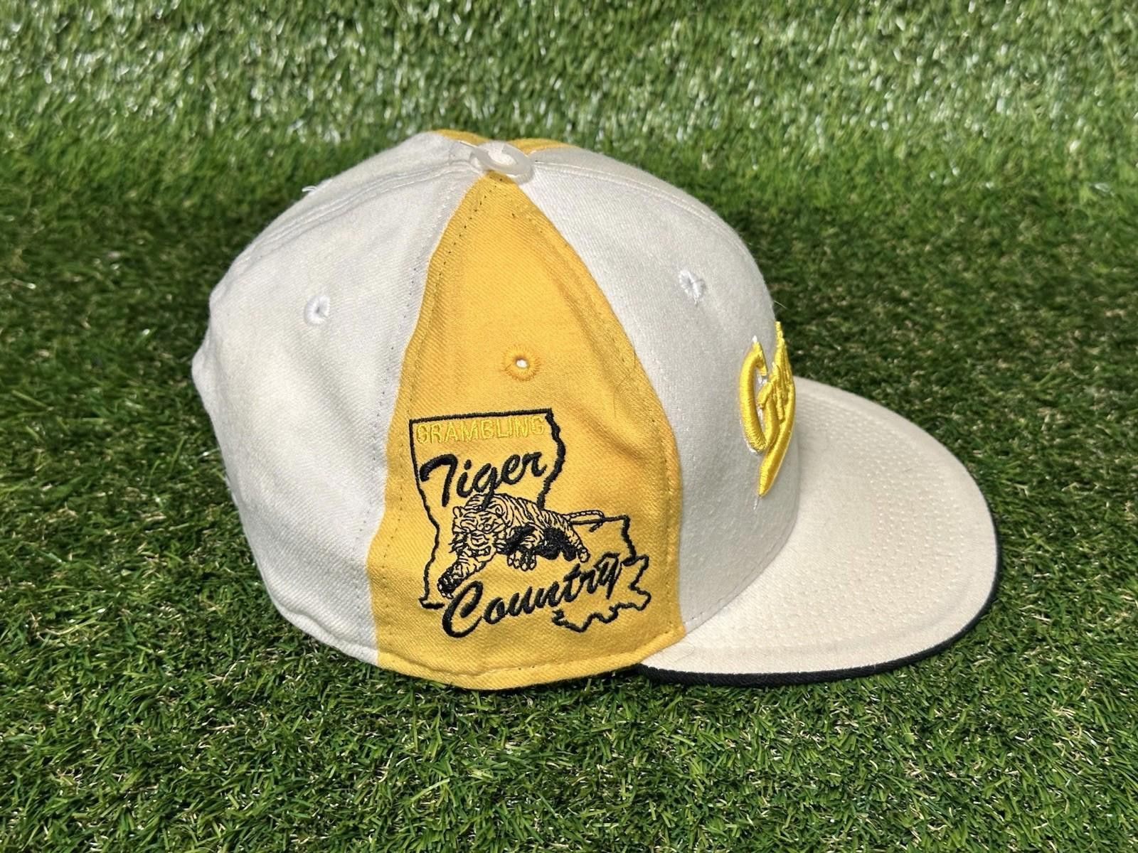 Designer Grambling Tigers Hat 100% Wool Fitted 7 3/8 VINTAGE Size ONE SIZE - 2 Thumbnail