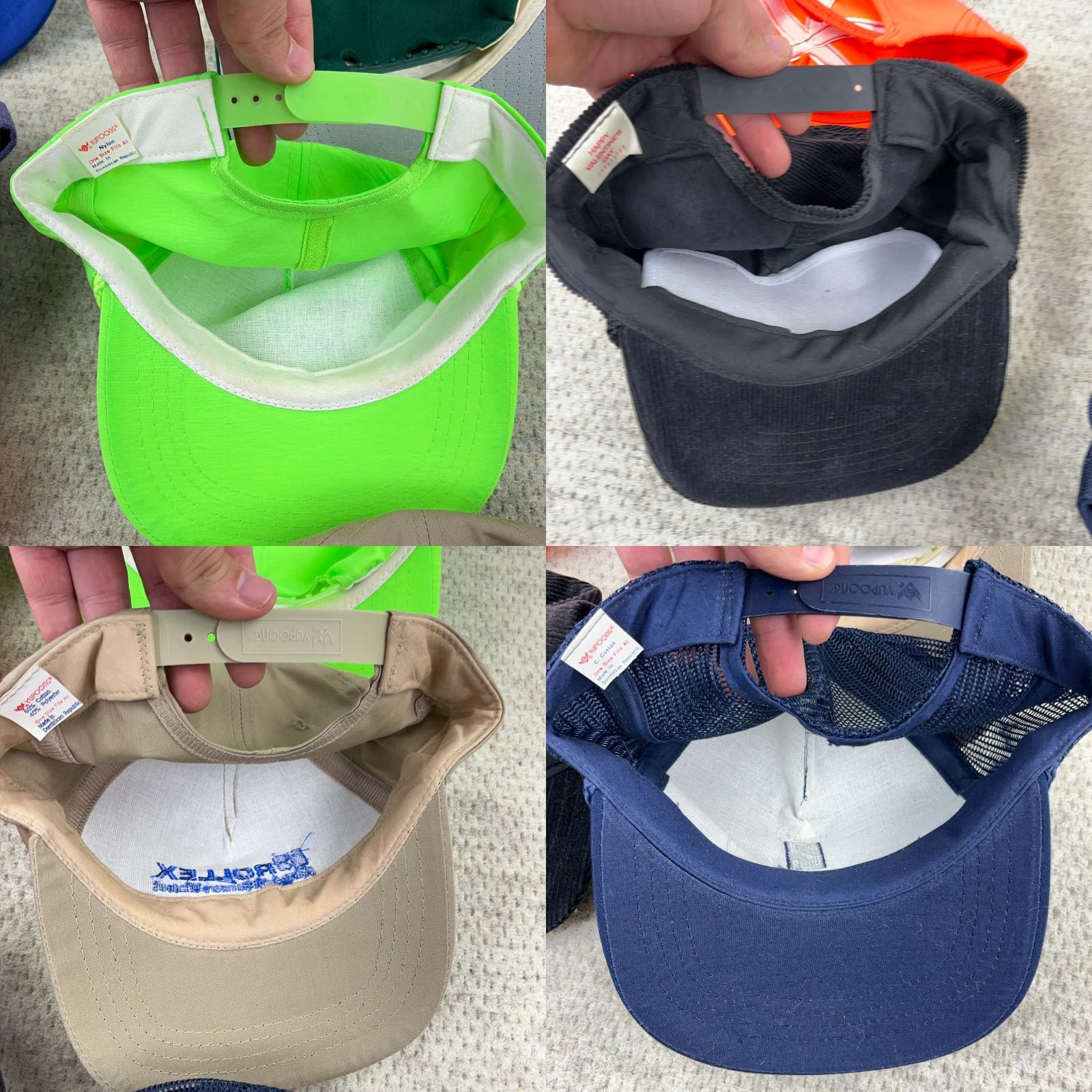 Logo 7 Vintage Trucker Hat Lot Snapback Cap 80s 90s USA Advertising Logo Rope M12 Size ONE SIZE - 10 Thumbnail