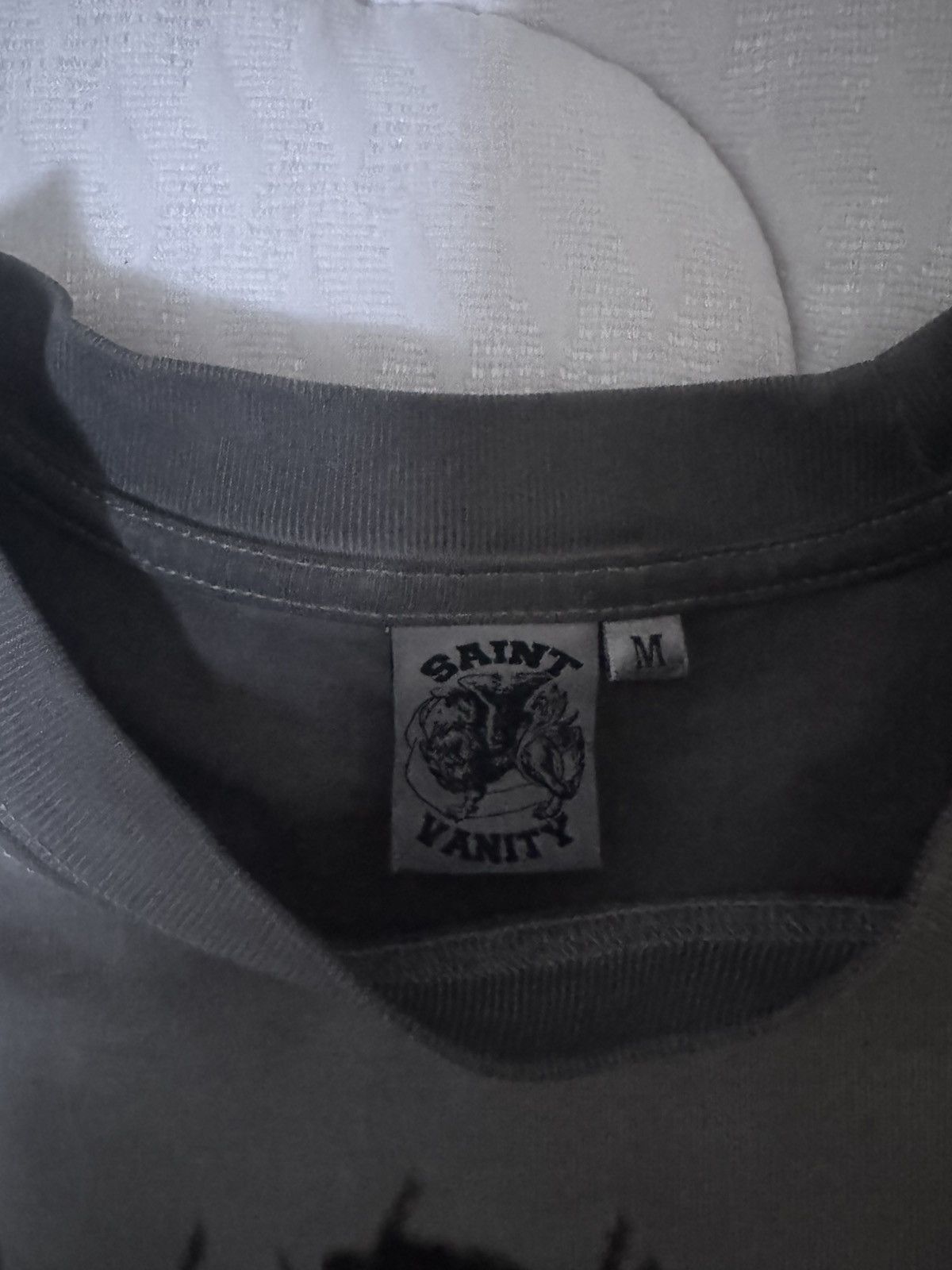 Saint Vanity Grey Saint Vanity Cross Tee Size US M / EU 48-50 / 2 - 2 Thumbnail