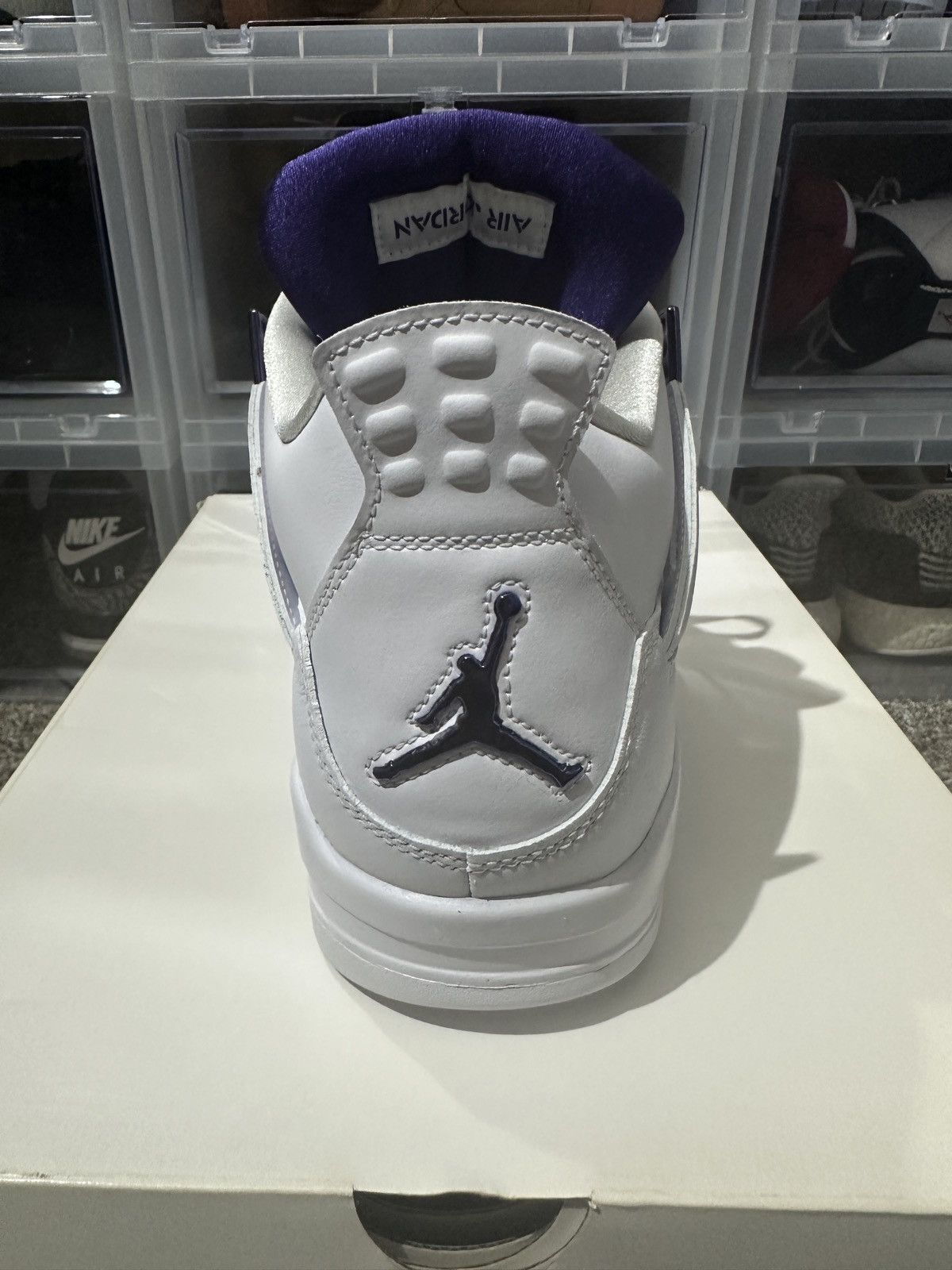 Jordan Brand Air Jordan Retro 4 Metallic Purple 11.5 Size US 11.5 / EU 44-45 - 9 Thumbnail