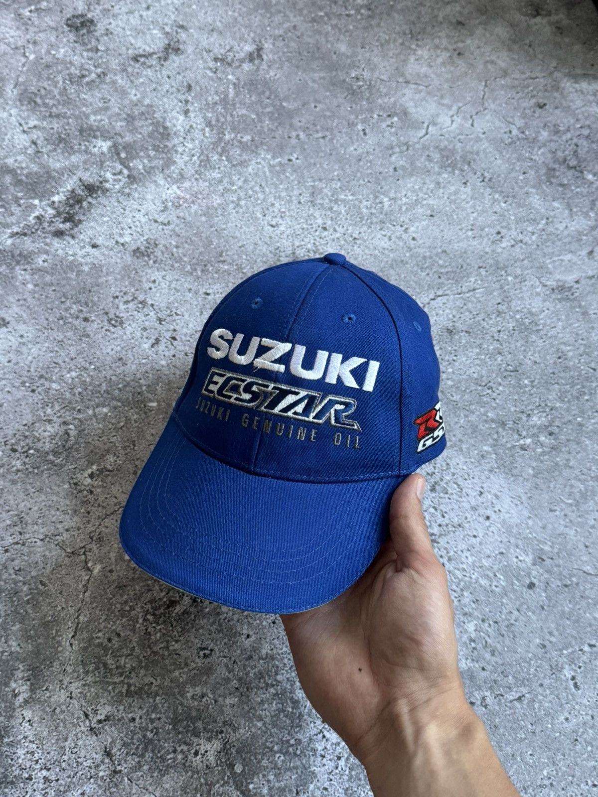 Japanese Brand Vintage Suzuki Ecstar Y2K Racing cap hat Size ONE SIZE - 1 Thumbnail