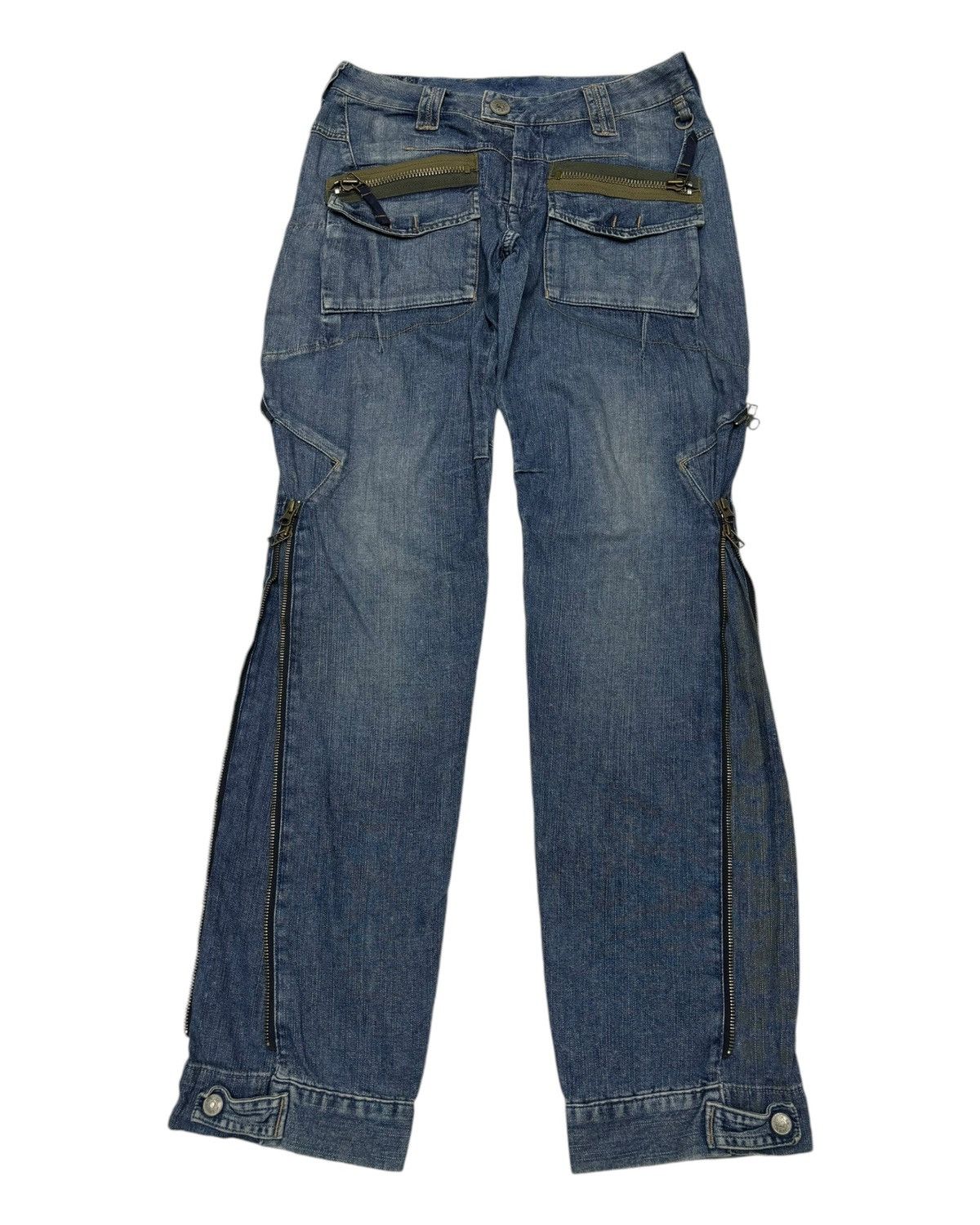 Marithe + Francois Girbaud 🔥MFG ZIPPER BONDAGE JEANS PPFM PUNK STYLE Size US 30 / EU 46 - 2 Thumbnail