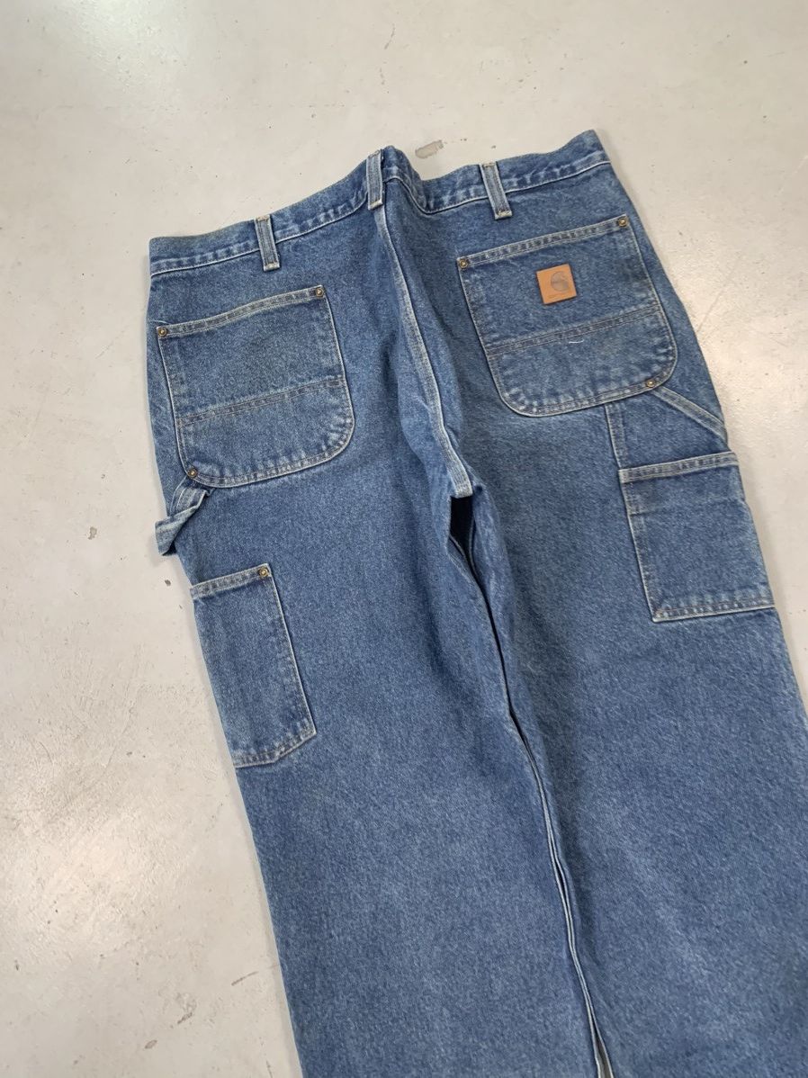 Carhartt Vintage Carhartt B73 DST distressed double knee denim Size US 42 / EU 58 - 4 Thumbnail
