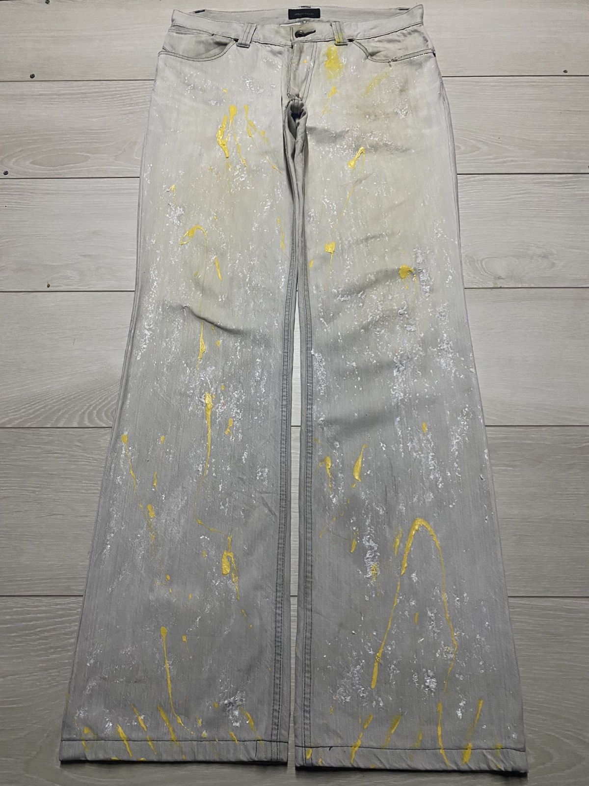 JOSEPH HOMME joseph Homme Paint Splatter Effect Paint Flare Jeans Size US 33 - 1 Thumbnail