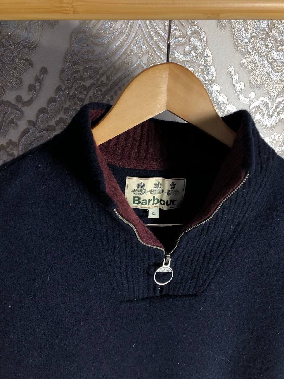 Barbour × Vintage VERY RARE BARBOUR INTERNATIONAL WOOL SWEATER ENGLAND STYLE Size US XL / EU 56 / 4 - 4 Thumbnail