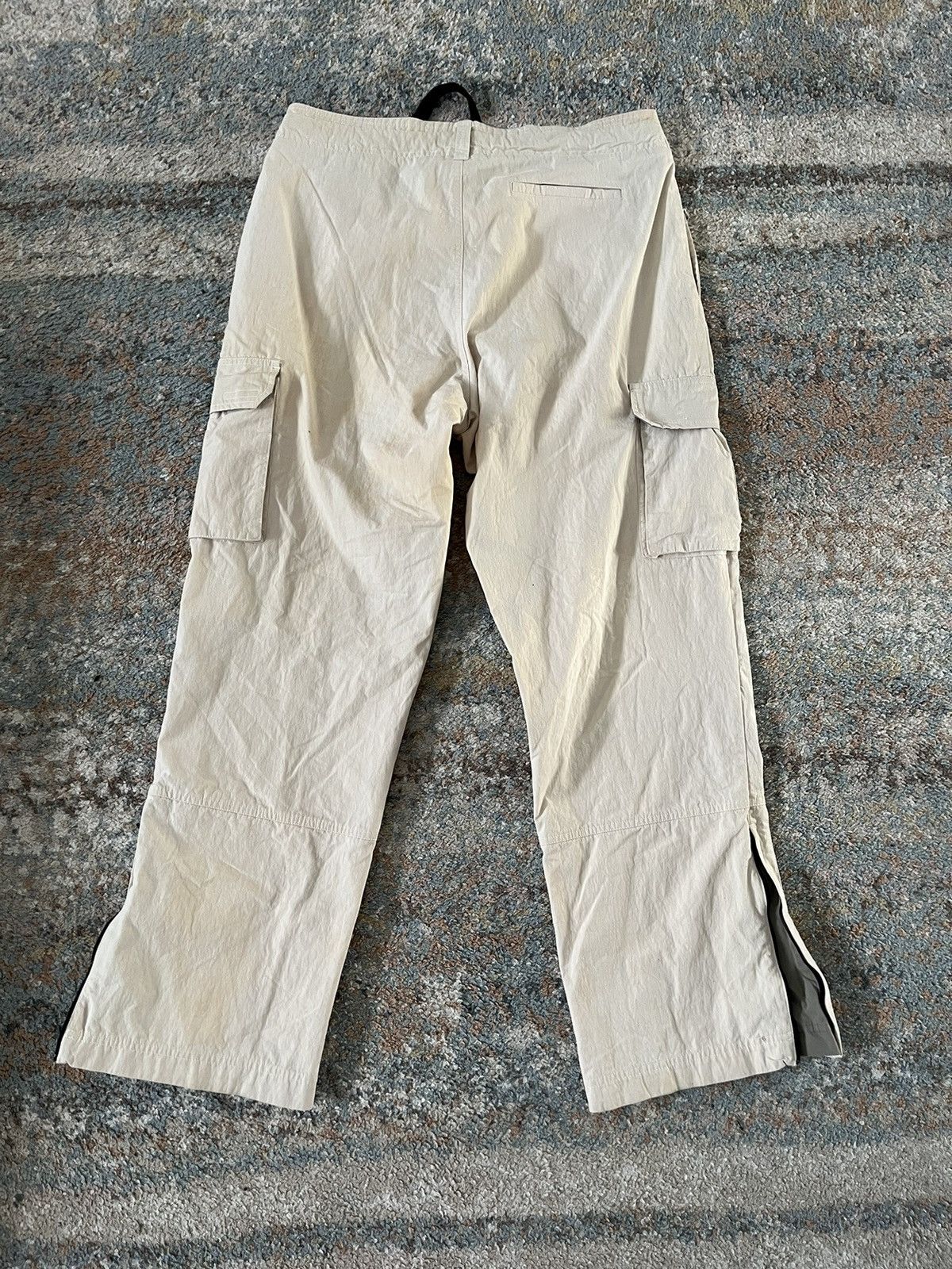 Vintage VTG Y2K Nike Flare Cargo Pants Tan 34x30 Size US 34 / EU 50 - 11 Thumbnail