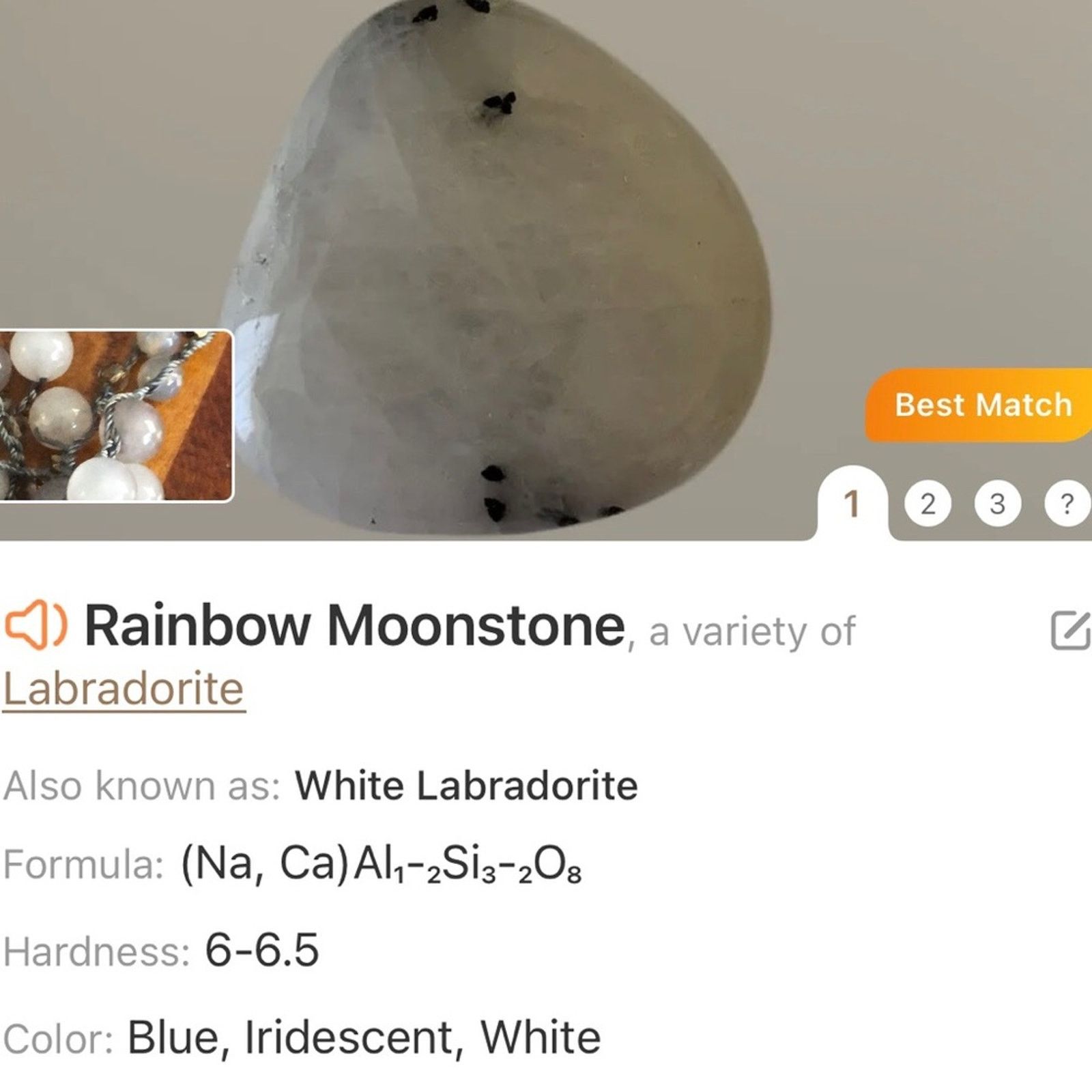 Jewelry Marlyn Schiff rainbow moonstone and agate slab necklace Size ONE SIZE - 11 Thumbnail