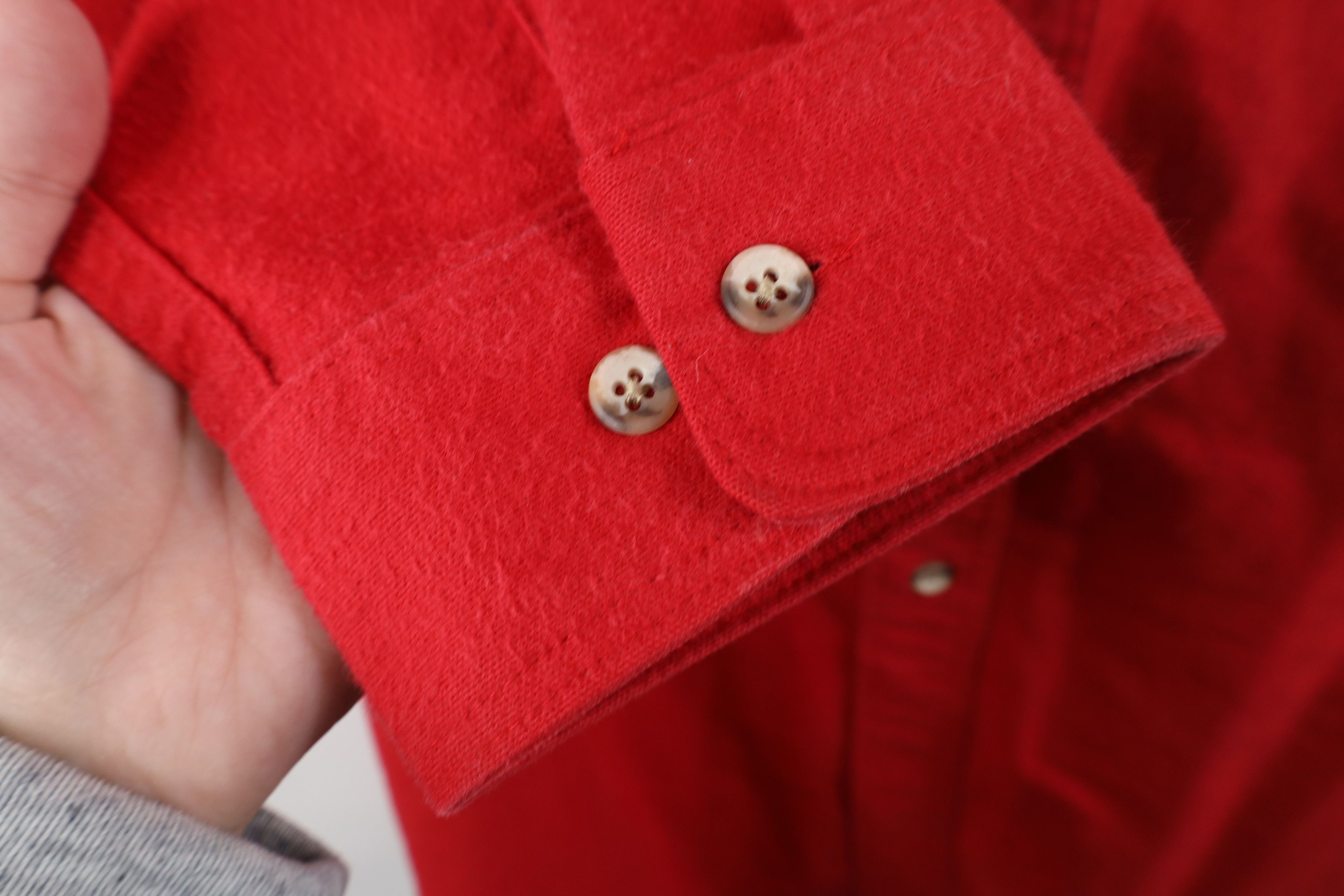 Eddie Bauer Vintage 90s Eddie Bauer Chamois Cloth Button Shirt Red USA Size US XXL / EU 58 / 5 - 7 Thumbnail