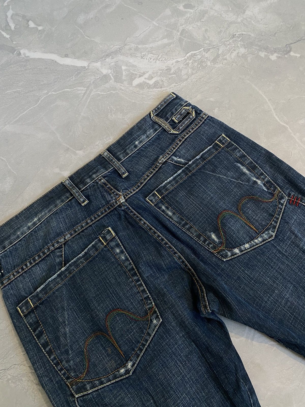 Vintage RARE Archive Faded Destroyed / Number Nine Style / Y2K 90s Size US 32 / EU 48 - 4 Thumbnail