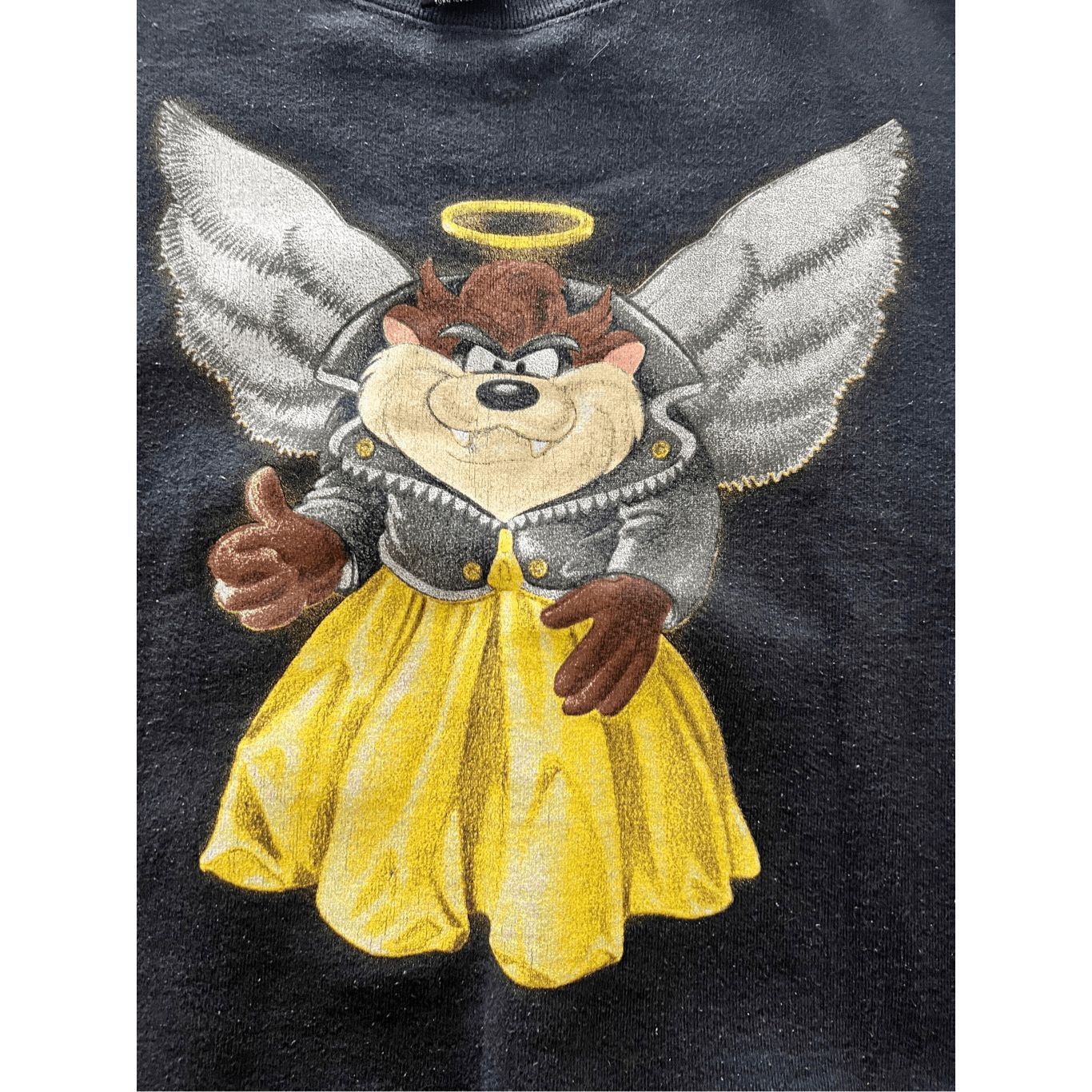 Warner Bros Vintage Warner Bro Taz Devil Angel Sweatshirt size XL made Size US XL / EU 56 / 4 - 9 Thumbnail