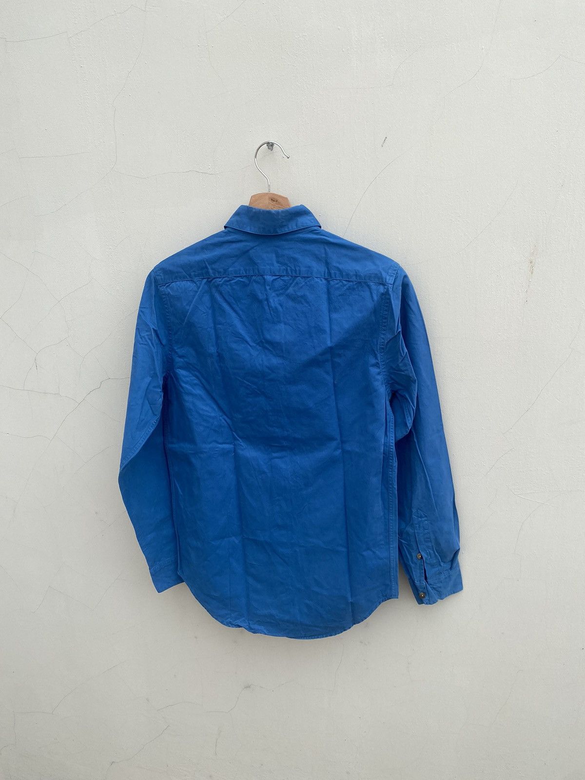 A.P.C. 1990s A.P.C - Royal Blue Gabardine Shirt Size US XS / EU 42 / 0 - 2 Thumbnail