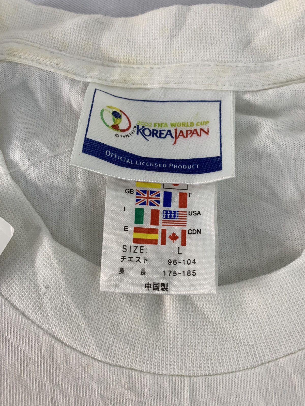 Adidas NWT! Adidas 2002 Fifa World Cup Korean Japan Promo Tee Size US L / EU 52-54 / 3 - 5 Thumbnail