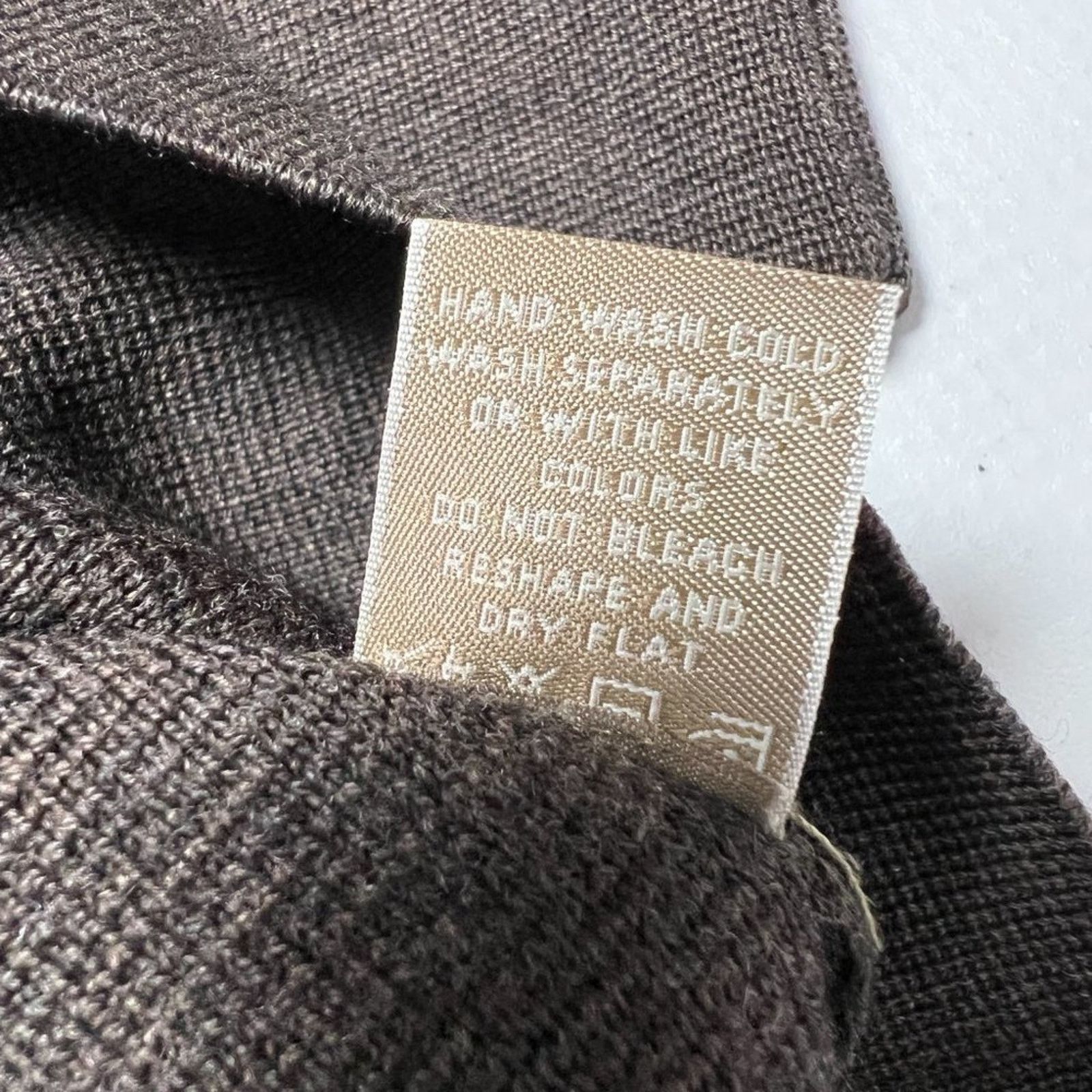 Raffi Raffi Linea Uomo Merino Wool Elbow Patch Sweater Brown L Size US L / EU 52-54 / 3 - 6 Thumbnail