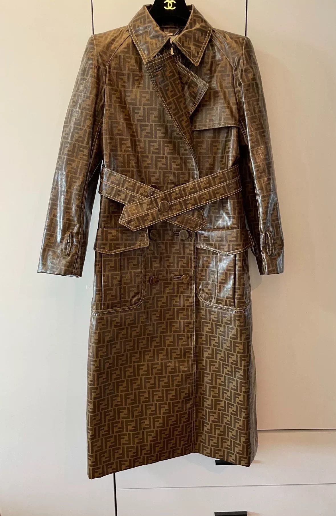 Fendi Fendi Monogram Trench Coat Size US XS / EU 42 / 0 - 1 Thumbnail
