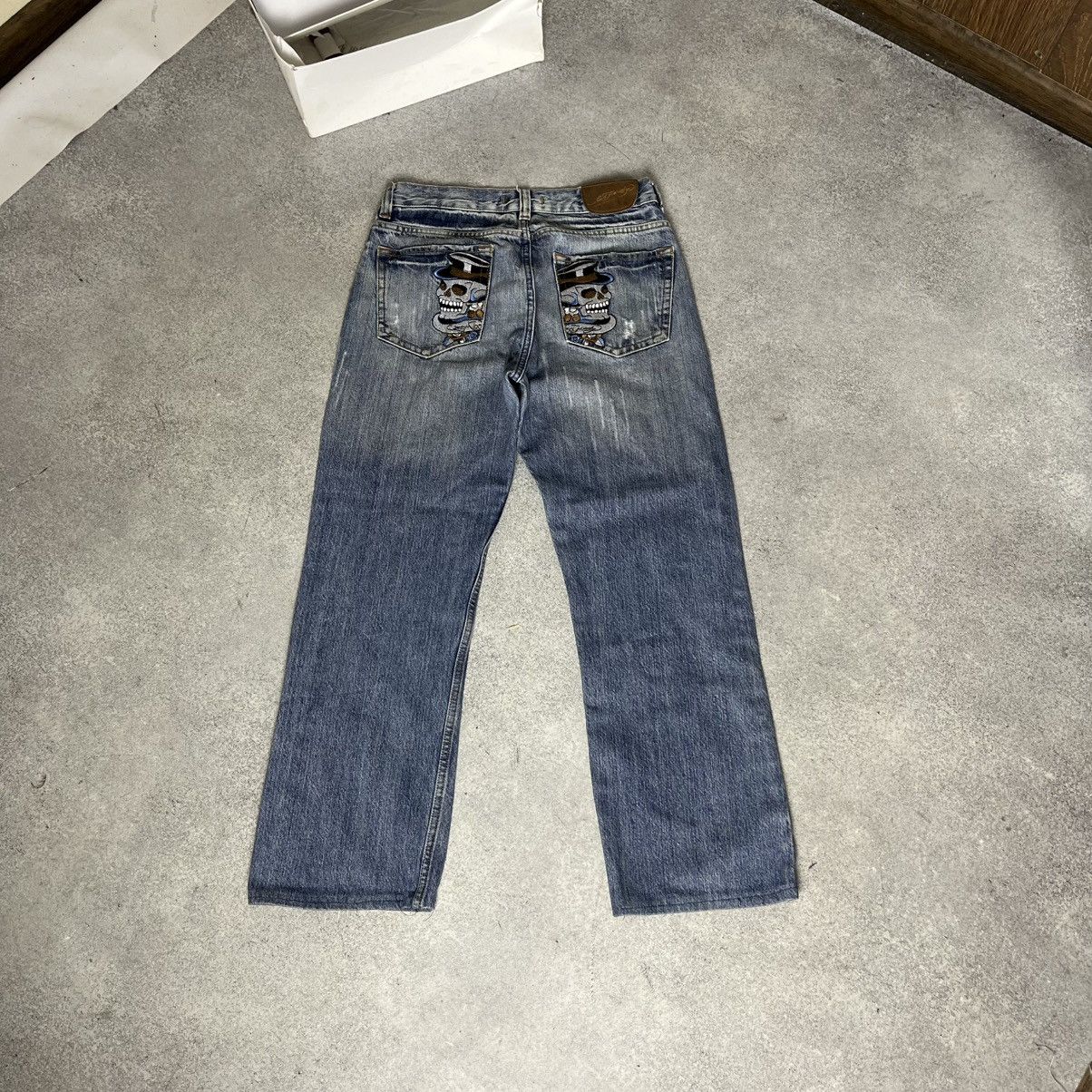 Ed Hardy Vintage Ed Hardy Jeans Baggy Japanese Y2K Size US 31 - 1 Thumbnail