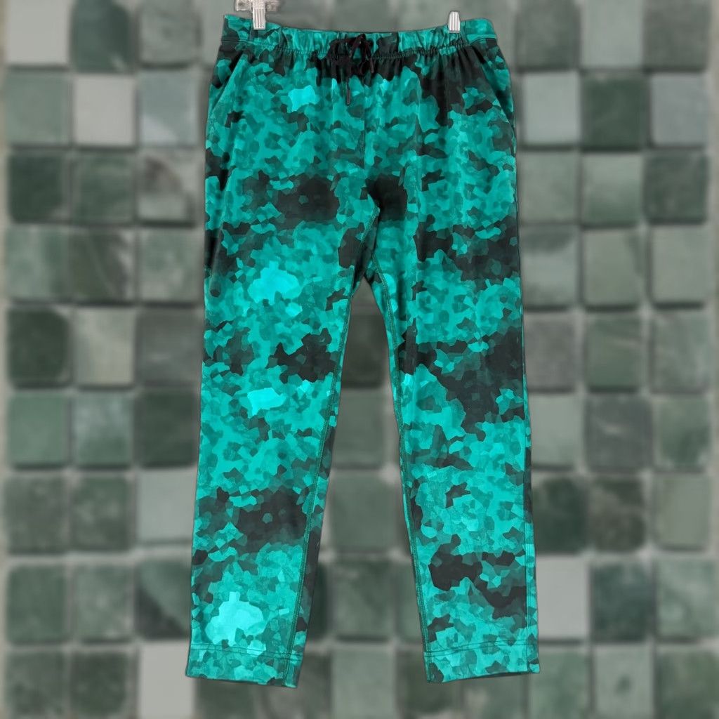 Lululemon Lululemon Jet Crop Pants Womens Size 8 Green Pull On Drawstring Mid-Rise Yoga Pants Size 30" / US 8 / IT 44 - 1 Thumbnail