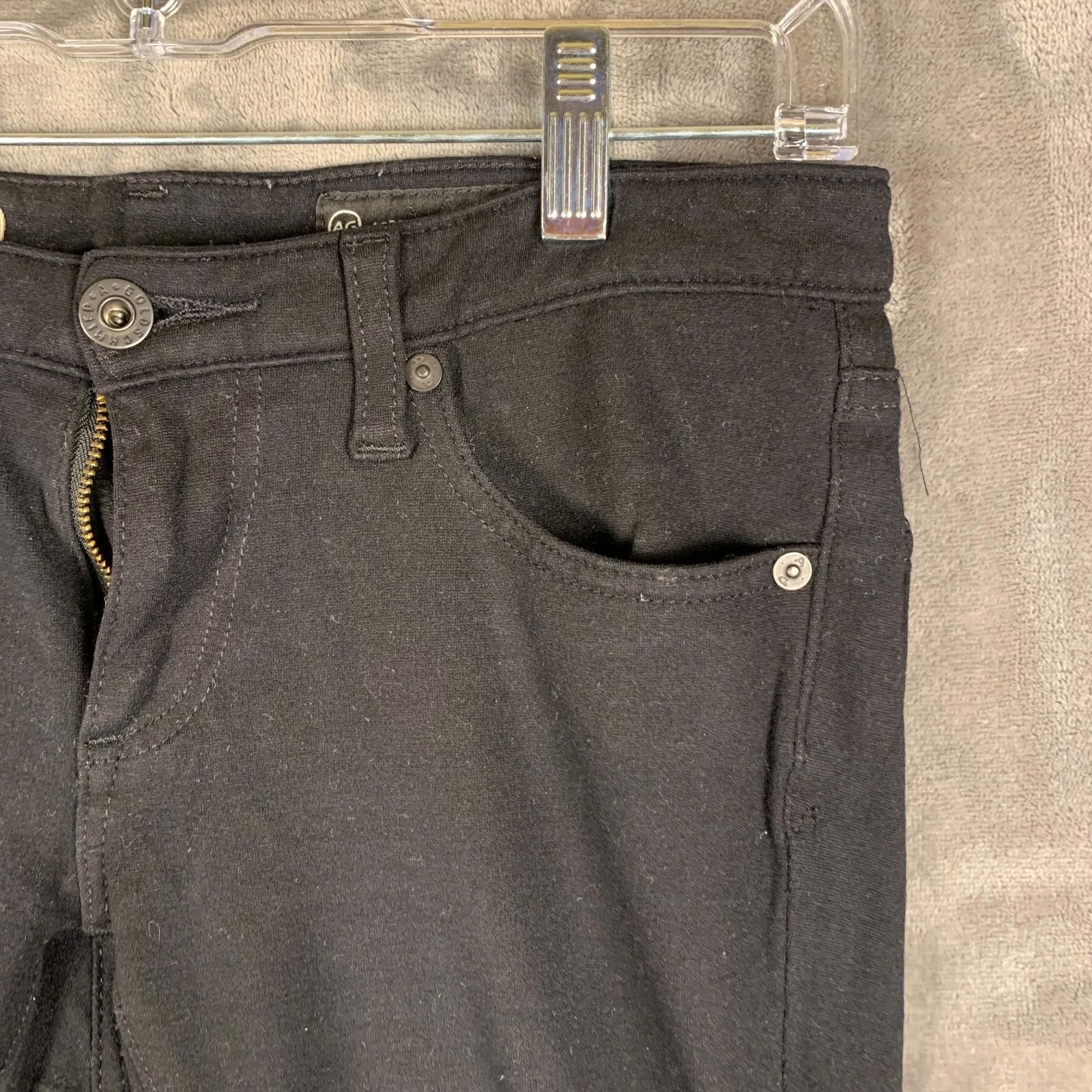 AG Adriano Goldschmied AG Womens Black The Legging Super Skinny Fit Jean (375) Size 30" / US 8 / IT 44 - 4 Thumbnail