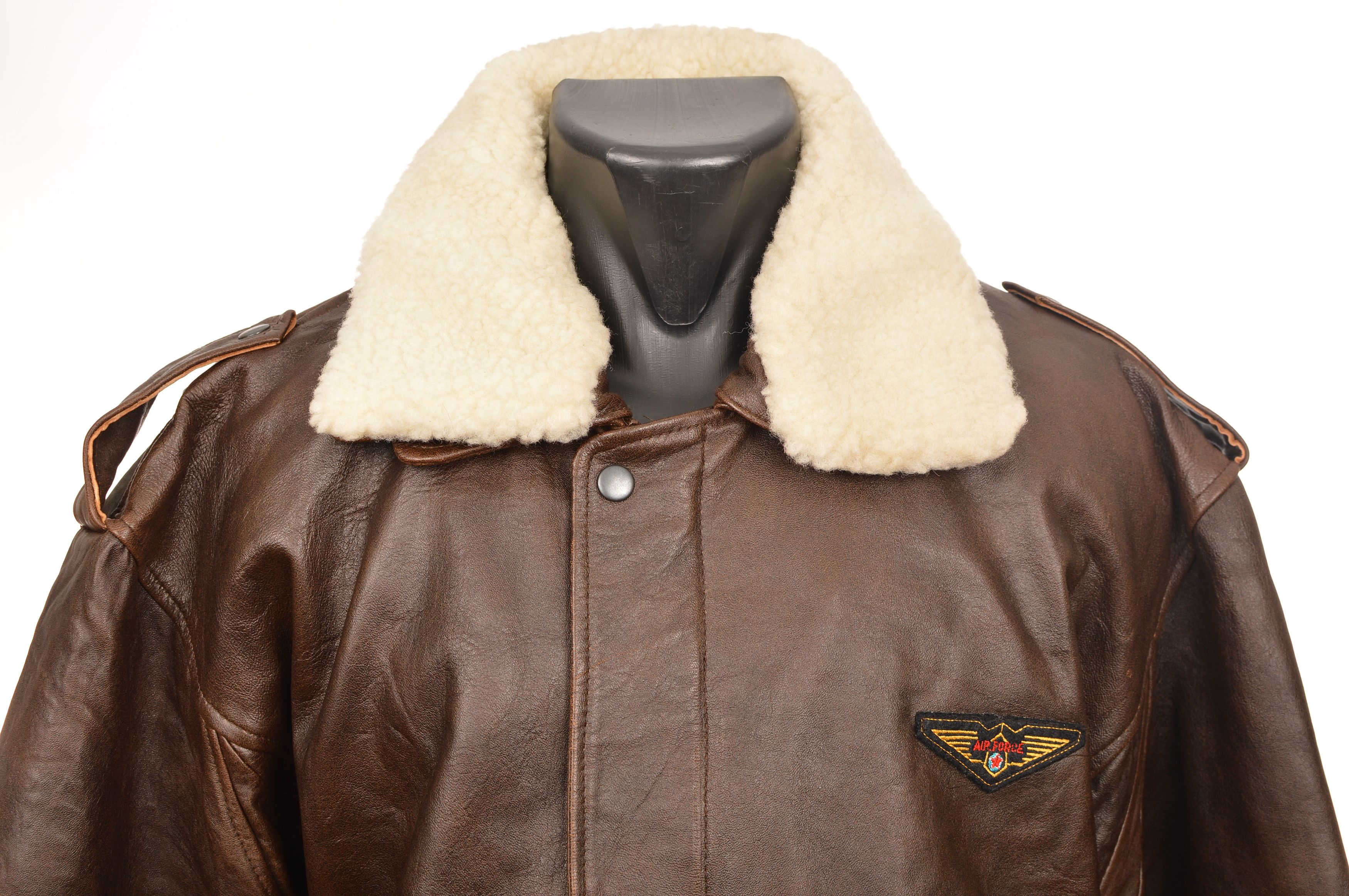 Leather McDuncan Air Force Brown Leather Aviator Jacket Size US M / EU 48-50 / 2 - 2 Thumbnail