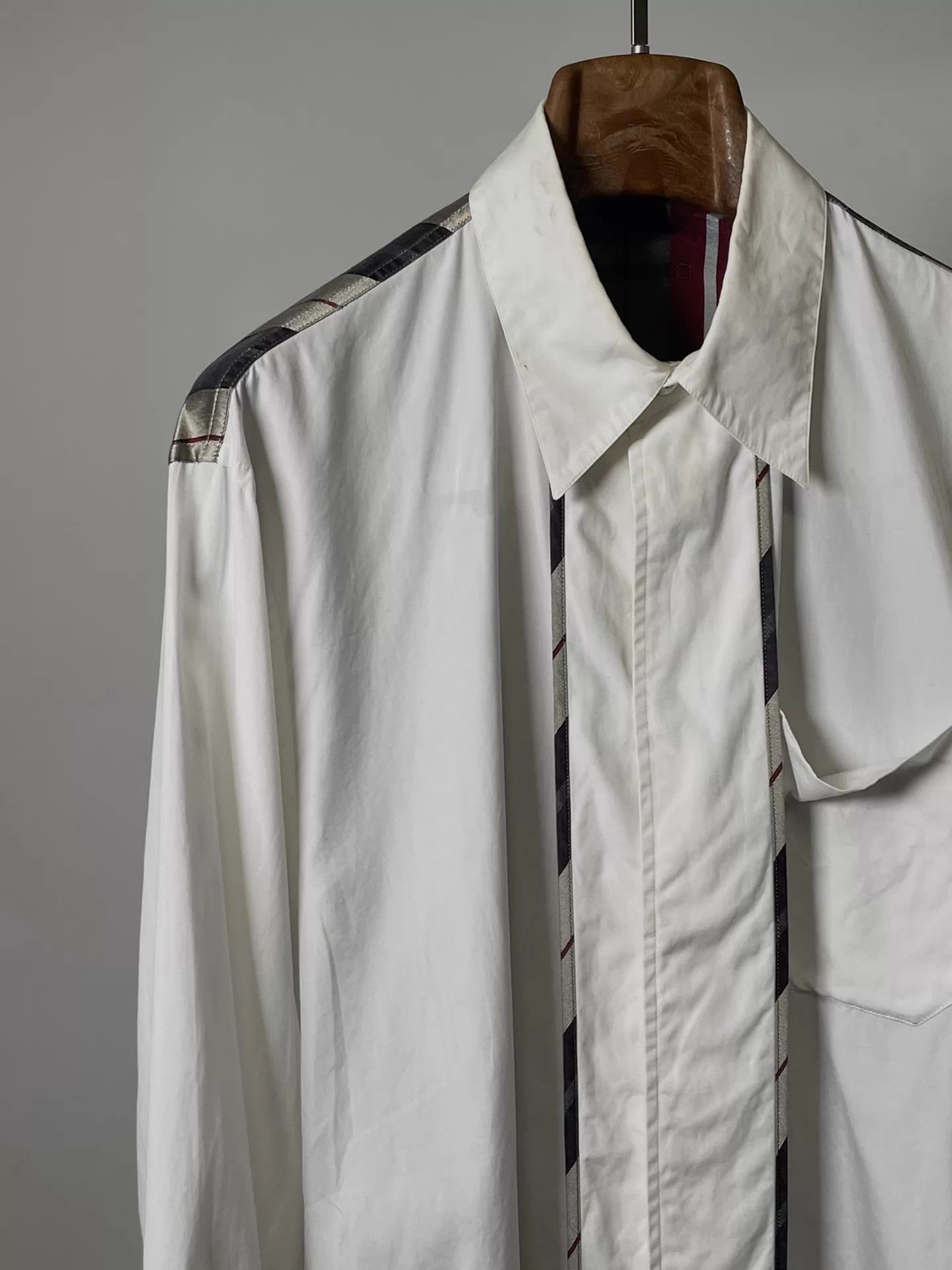 Jean Paul Gaultier Jean Paul Gaultier Homme Paneled Shirt Shell Buttons Sz48 Size US M / EU 48-50 / 2 - 3 Thumbnail