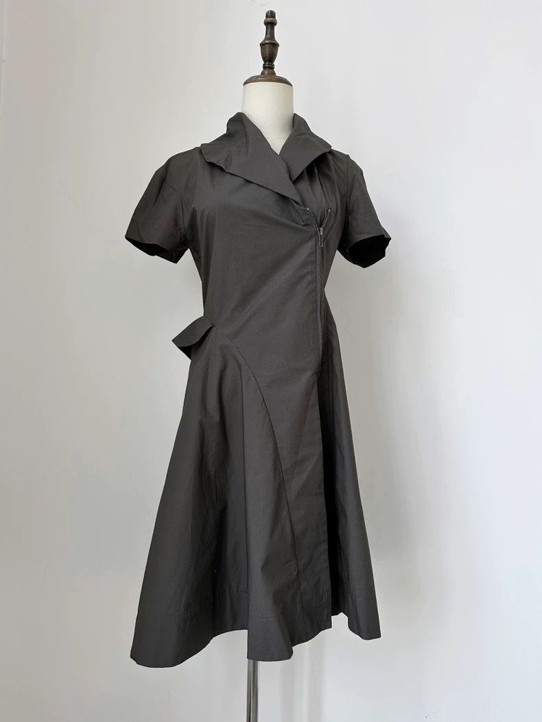 Vivienne Westwood Vivienne Westwood Gray Zip Dress - dmc Size US 30 / EU 46 - 1 Thumbnail