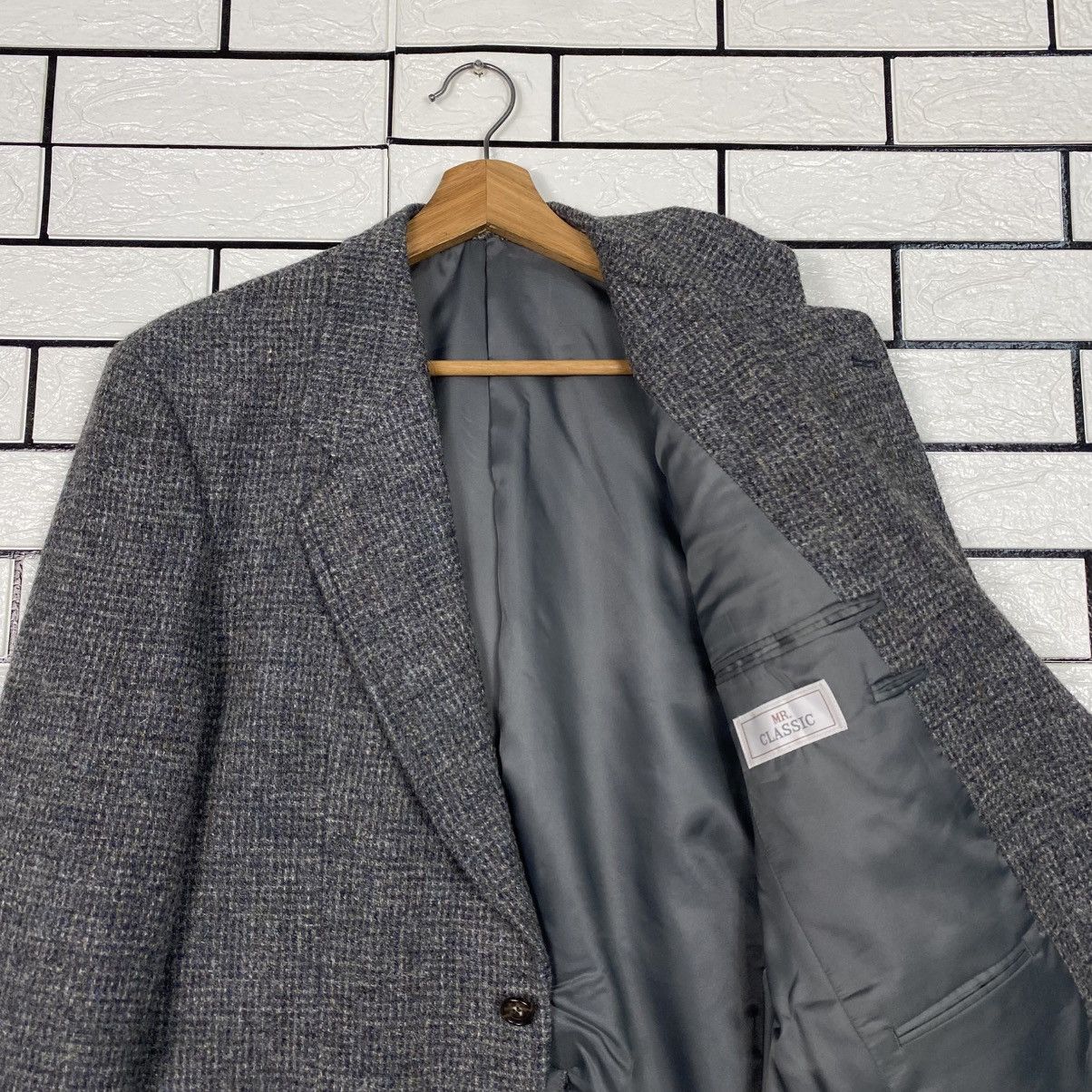 Harris Tweed 📌Vintage Wool Jacket Harris Tweed Herringbone Size US M / EU 48-50 / 2 - 13 Thumbnail
