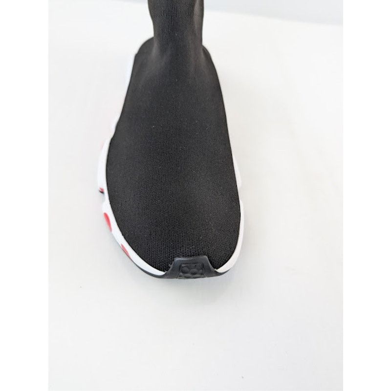 Balenciaga o1rshd1 Speed LT Graffiti Sneakers in Black / White / Red Size US 8 / EU 41 - 15 Thumbnail