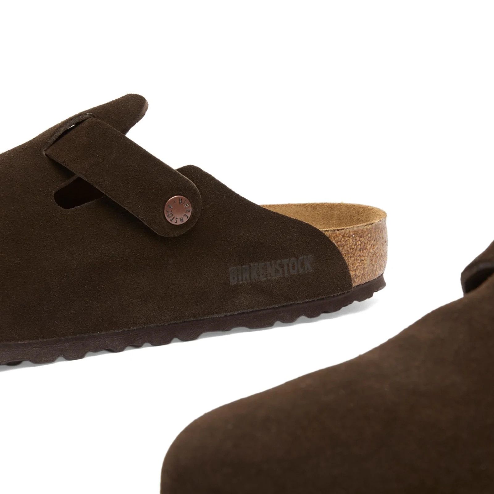 Birkenstock Birkenstock Boston BS Suede Mocca 60901 US 12 EU 45 Size US 12 / EU 45 - 3 Thumbnail