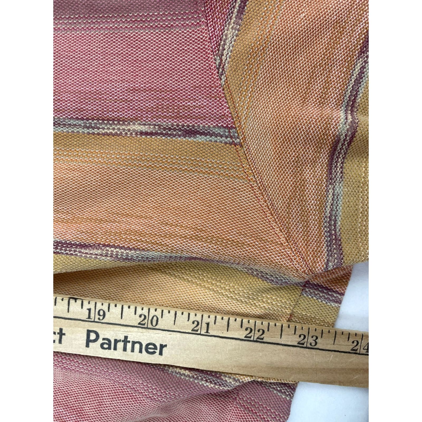 Van Heusen Van Heusen Polo Shirt Men XL Red & Tan Color Blocks Striped Short Sleeve Polo Shirt - Men’s Casual Golf Authentic Size US XL / EU 56 / 4 - 4 Thumbnail