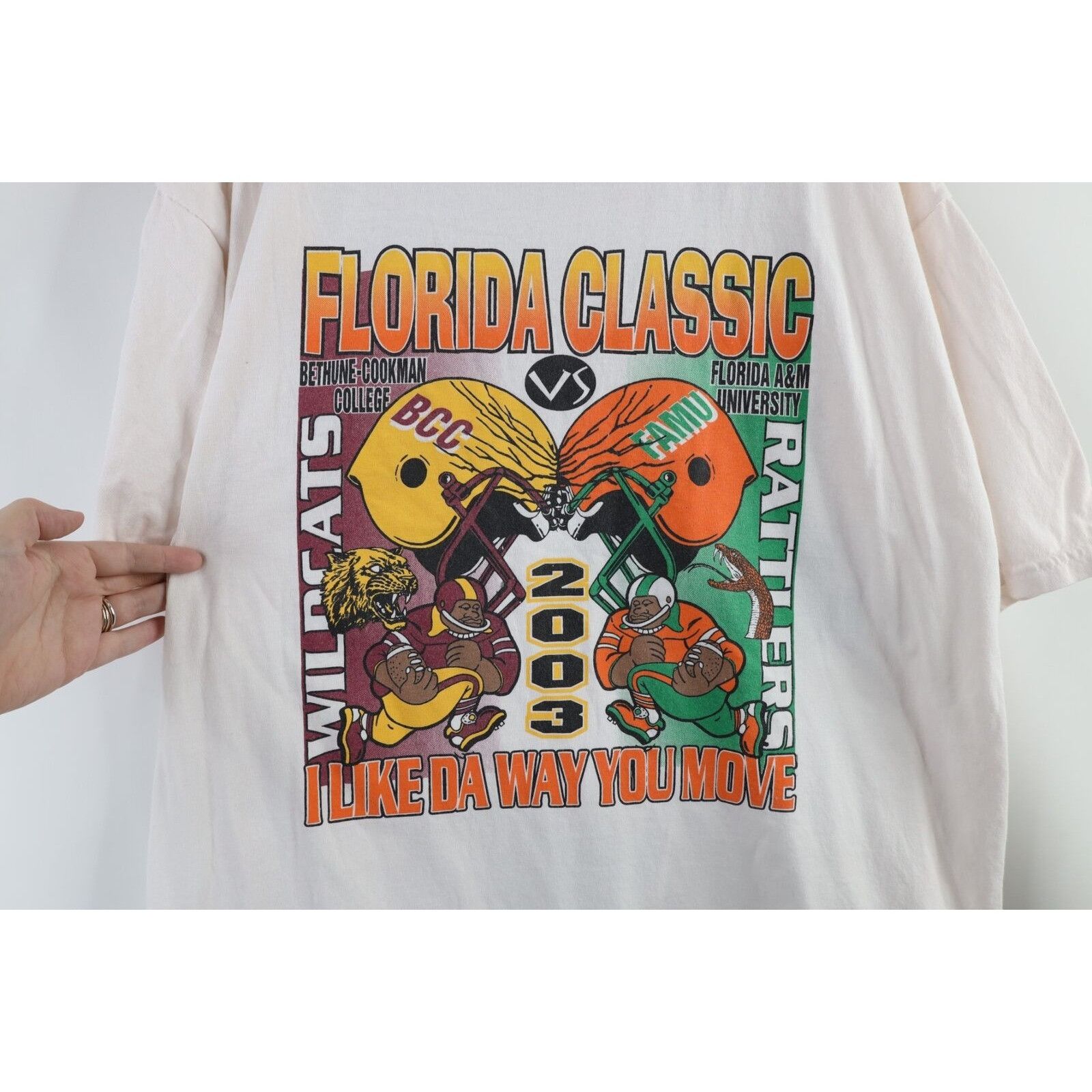 Vintage Vintage Florida Classic Cookman vs A&M Football T-Shirt Size US XXL / EU 58 / 5 - 4 Thumbnail