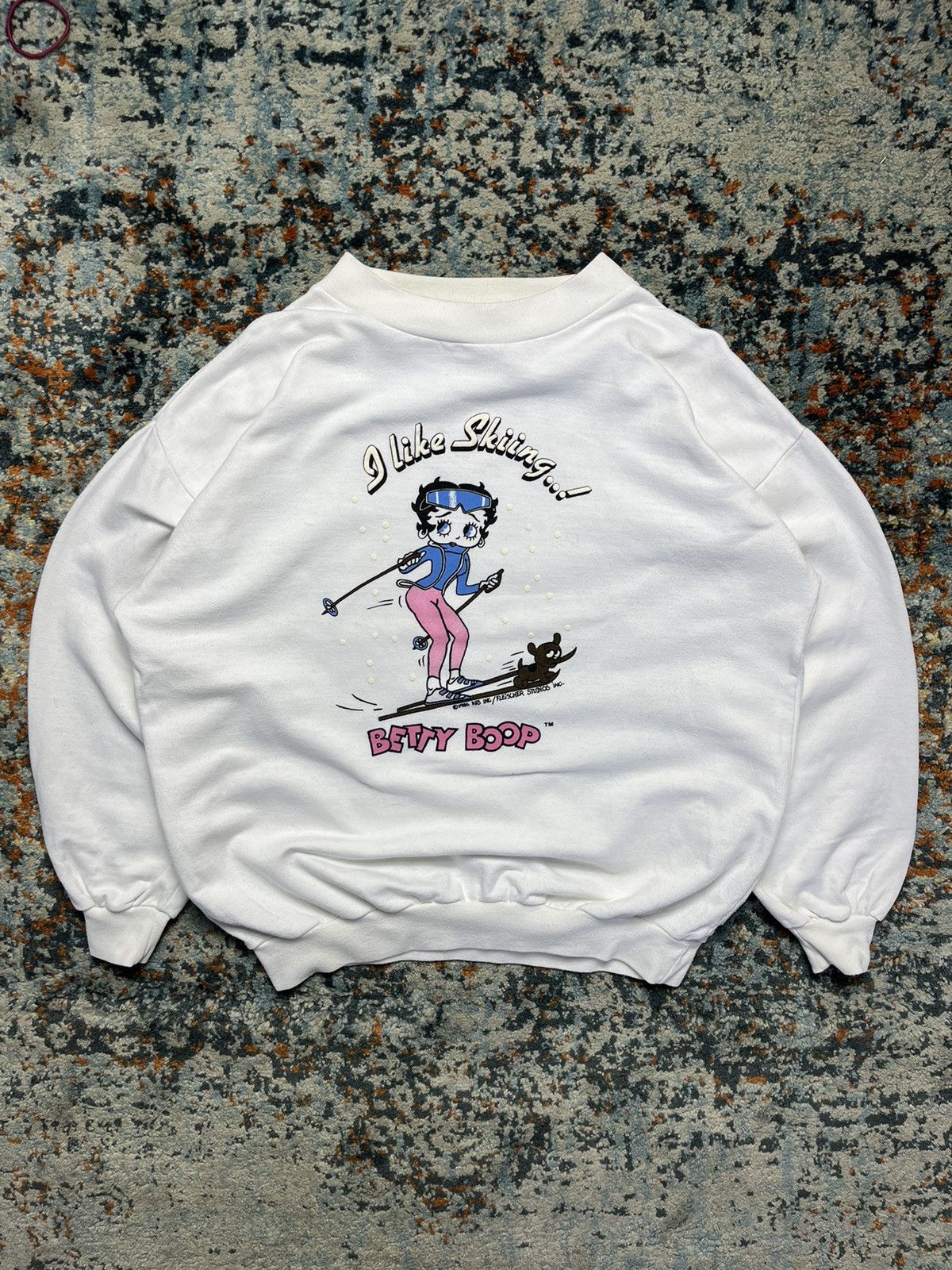 Vintage Vintage 1986 Betty Boop skiing graphic sweatshirt Size US M / EU 48-50 / 2 - 1 Thumbnail