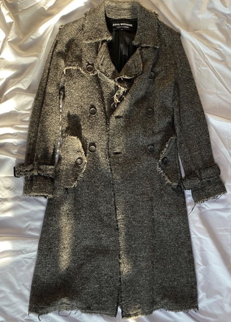 Junya Watanabe Junya watanabe 03fw distressed wool coat Size US M / EU 48-50 / 2 - 1 Thumbnail