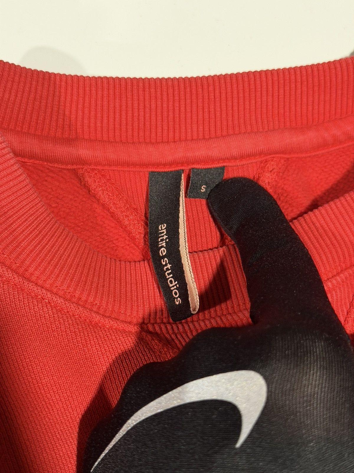 Entire Studios Entire Studios Red Cropped Cotton Jersey Sweatshirt S Size US S / EU 44-46 / 1 - 7 Thumbnail