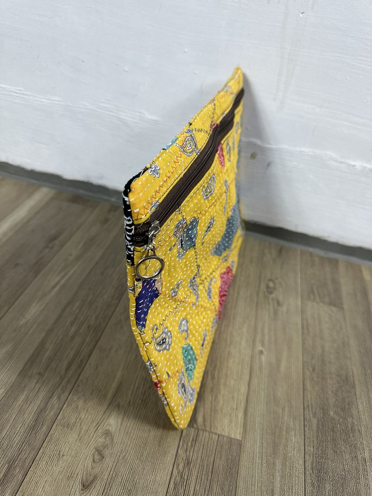 Handmade Custom Made Distressed Boro Patchwork Paisley cutch bag Size ONE SIZE - 10 Thumbnail