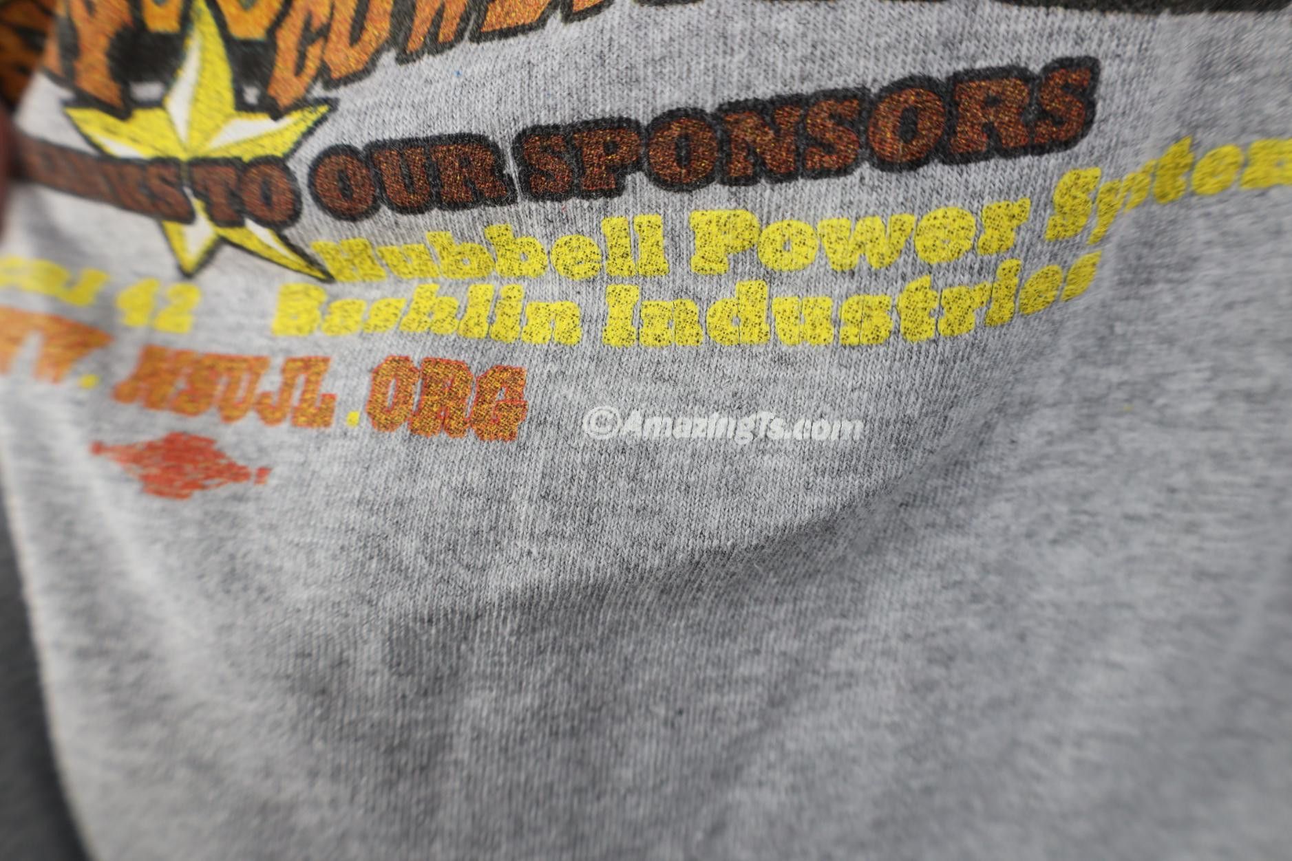 Vintage Vintage Y2K Union Lineman Rodeo Cowboy T-Shirt Gray USA Size US L / EU 52-54 / 3 - 9 Thumbnail