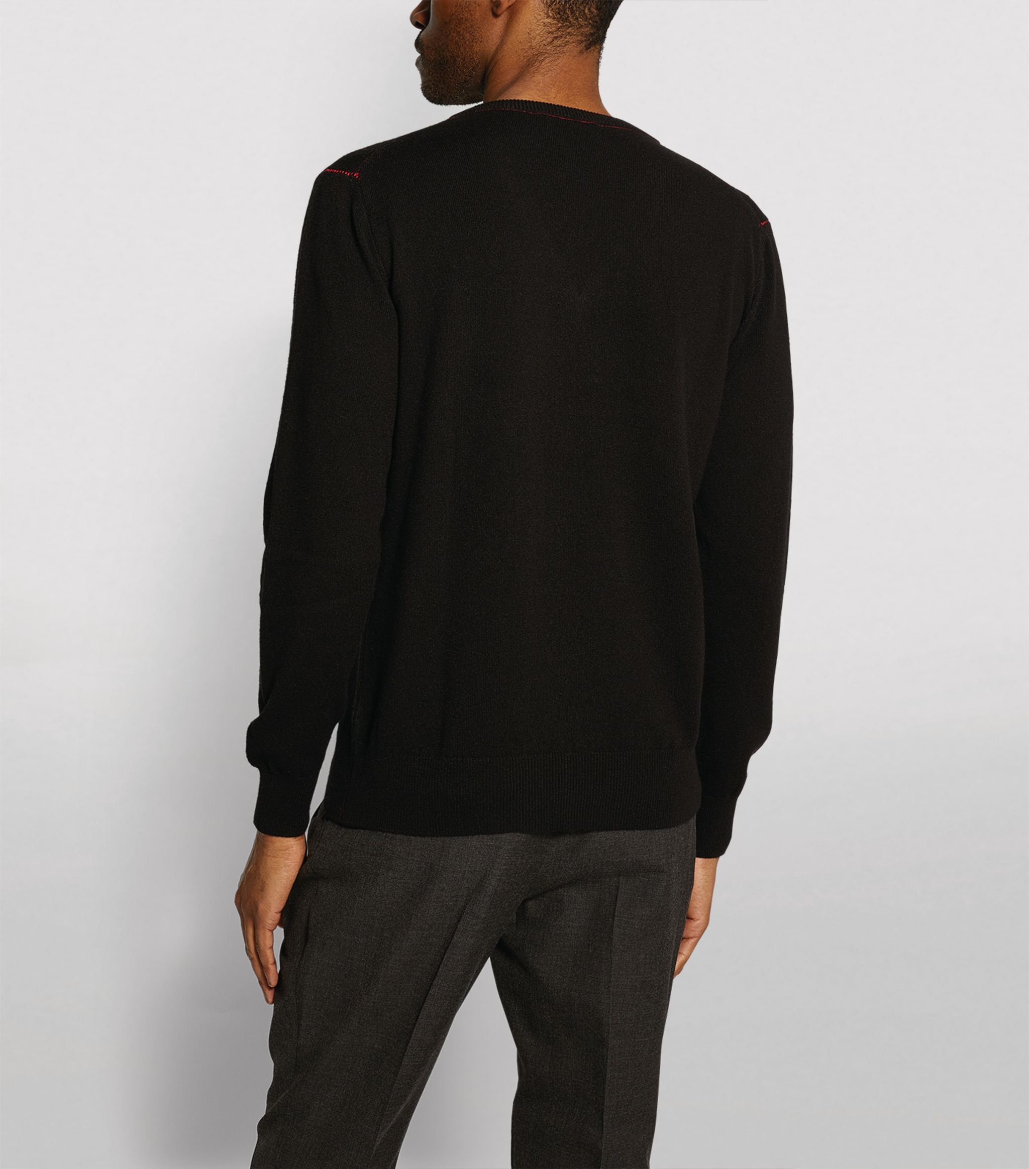 Alexander McQueen o1y1024 Cashmere Sweater Blend in Black Size US M / EU 48-50 / 2 - 3 Thumbnail