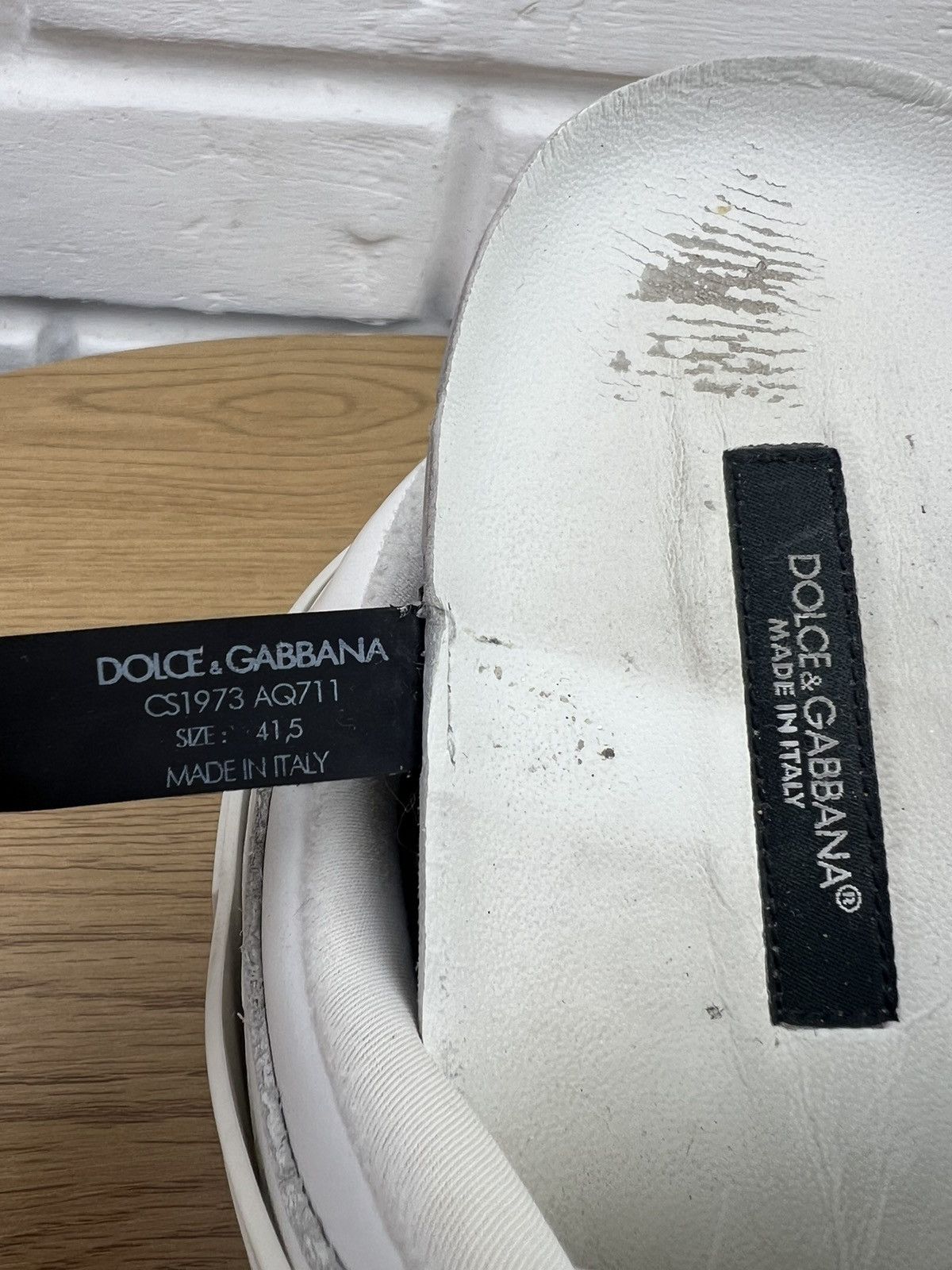 Dolce & Gabbana DOLCE&GABBANA Sneakers Leather Shoes Custom 2.Zero DG Logo Size US 8.5 / EU 41-42 - 23 Thumbnail